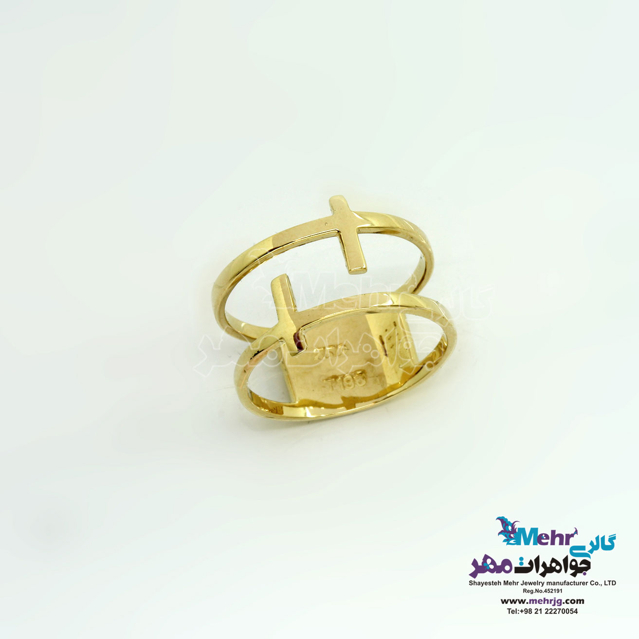 انگشتر طلا - طرح خطوط موازی