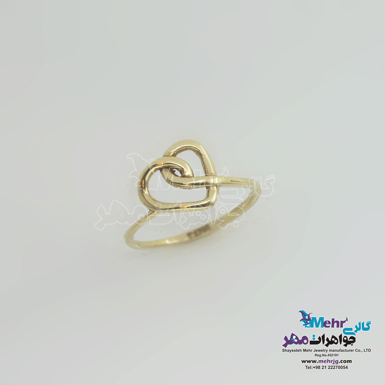 انگشتر طلا - طرح قلب