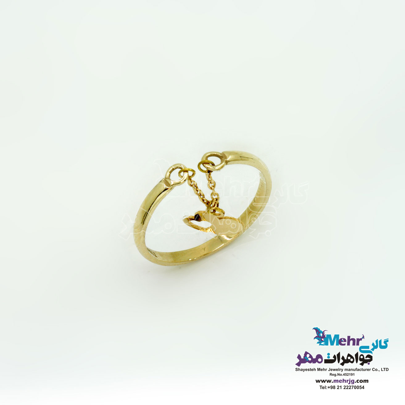 انگشتر طلا - طرح قلب