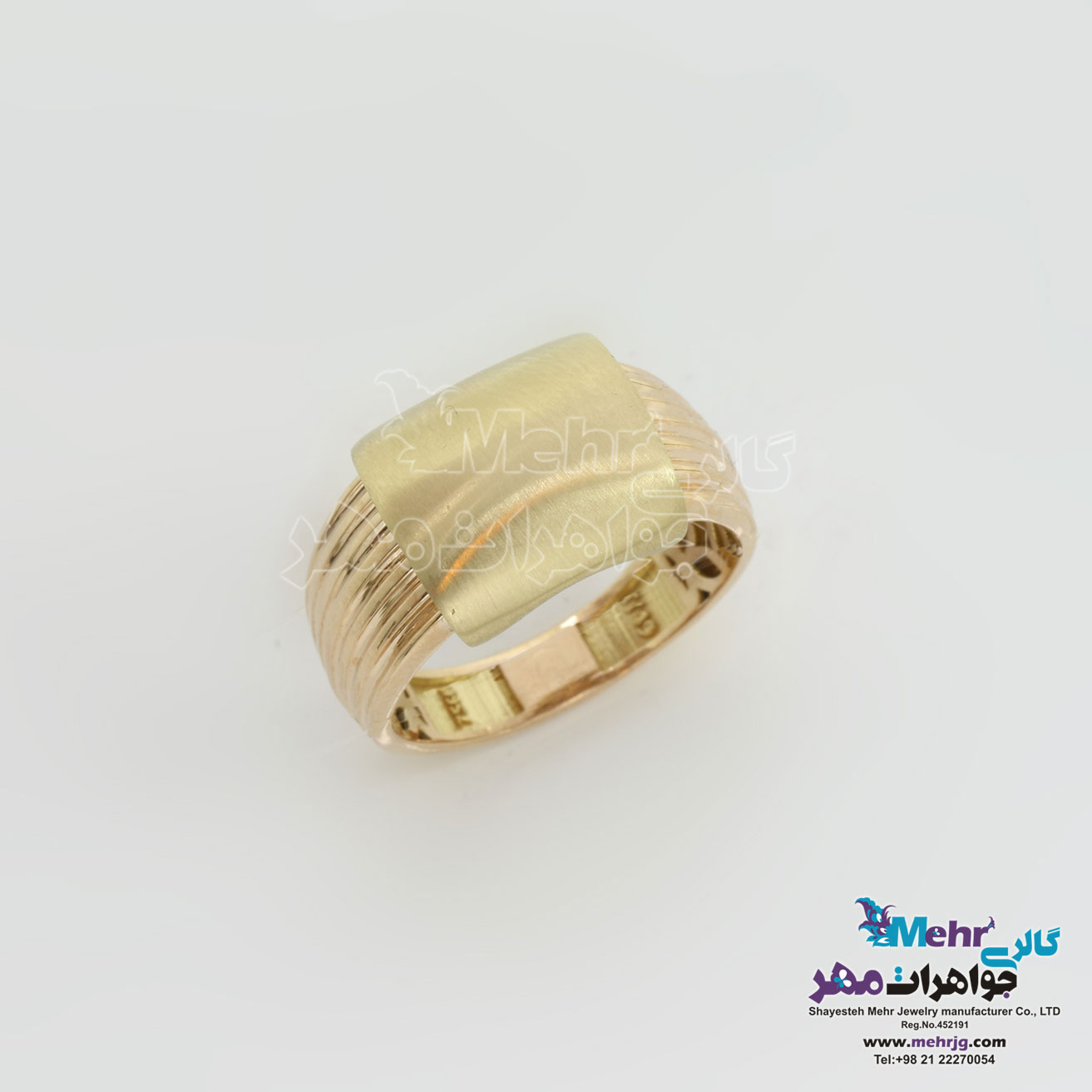 انگشتر طلا - طرح هندسی