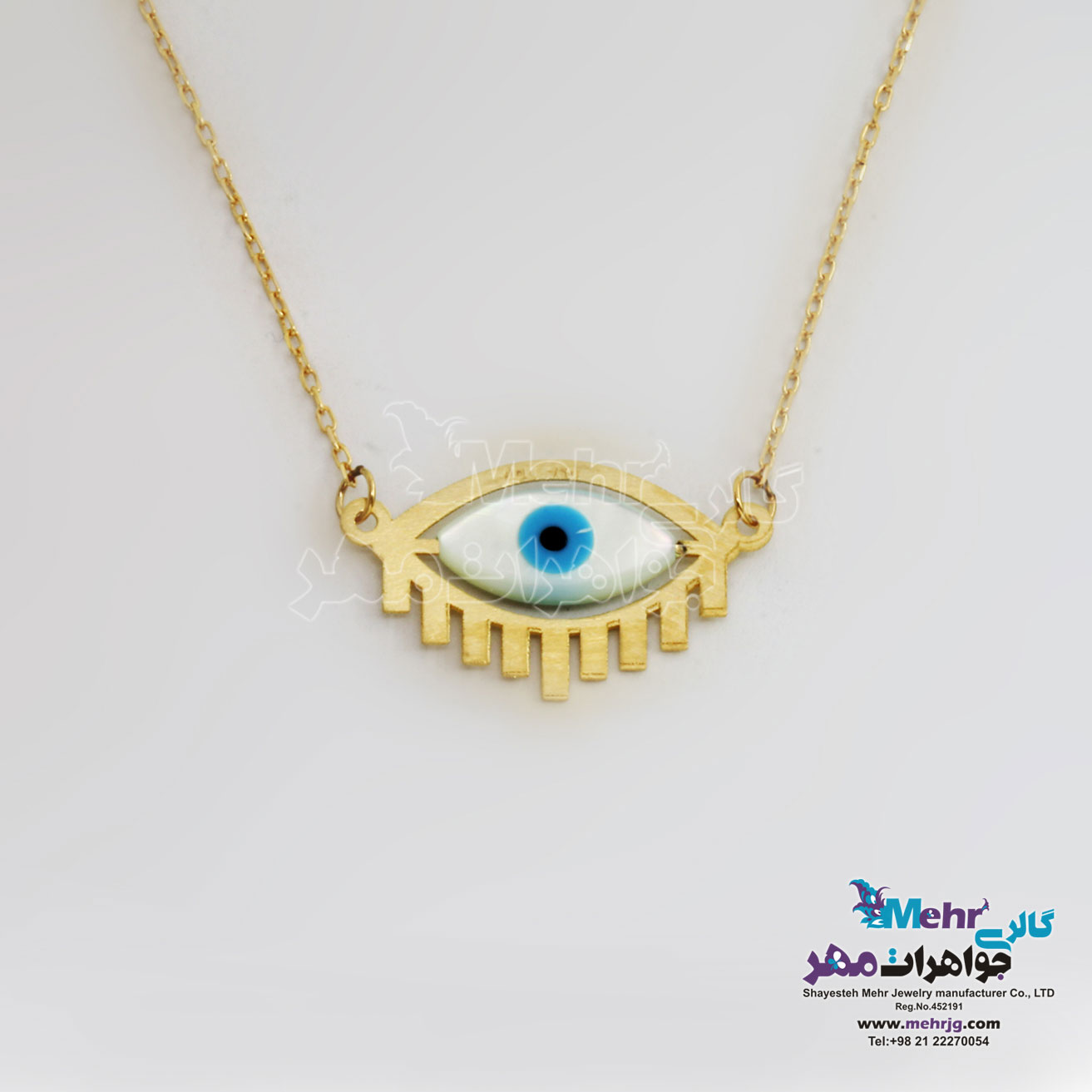 گردنبند طلا - طرح چشم نظر