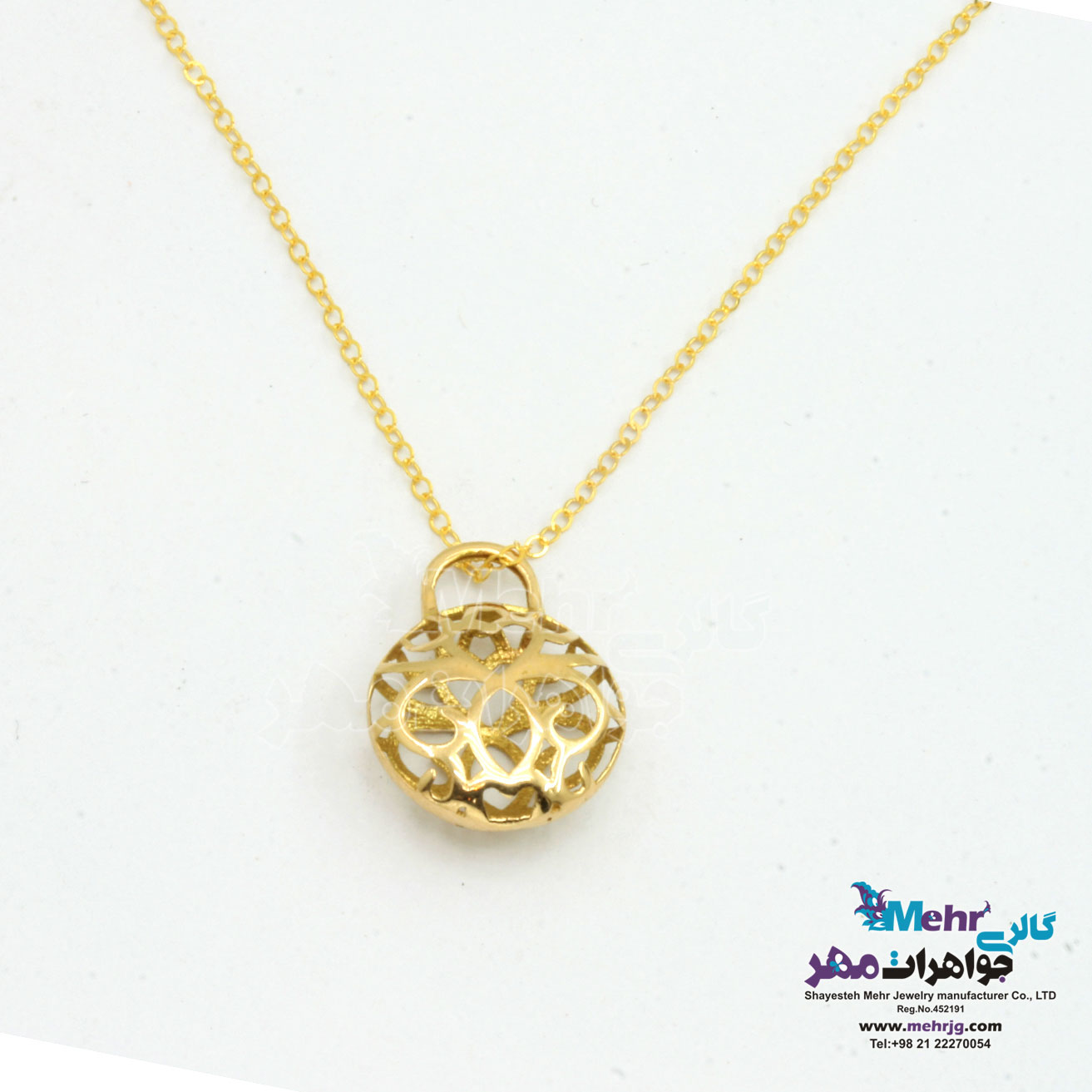 گردنبند طلا - طرح قفل