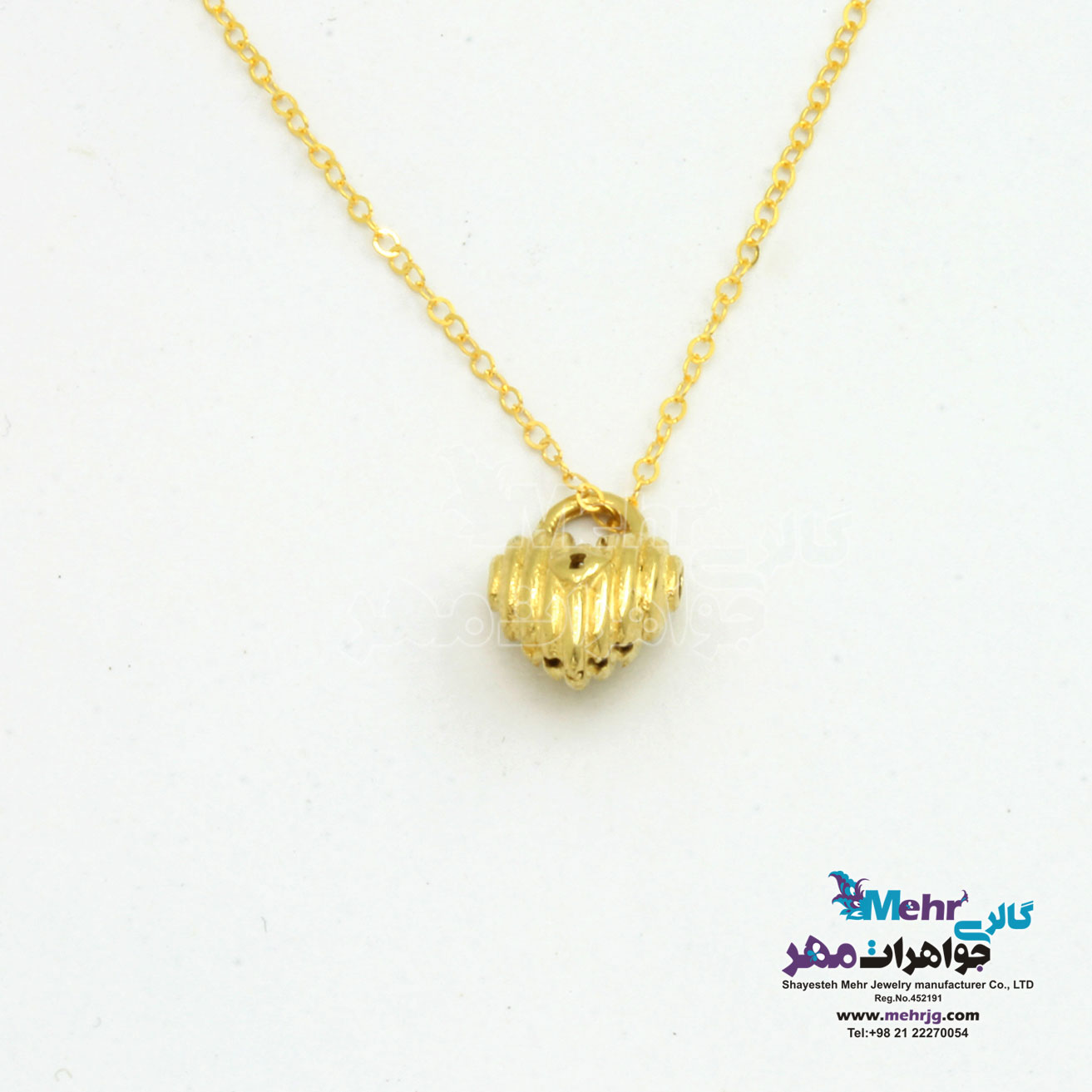 گردنبند طلا - طرح قفل