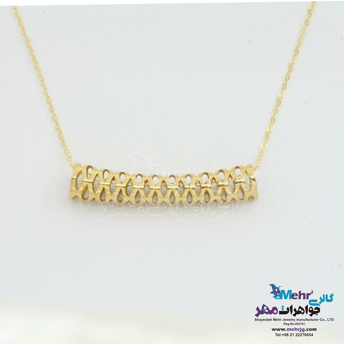 گردنبند طلا - طرح لوله ای