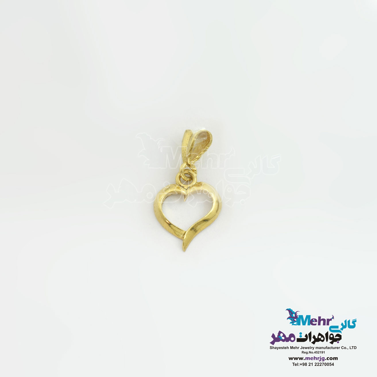 آویز طلا - طرح قلب
