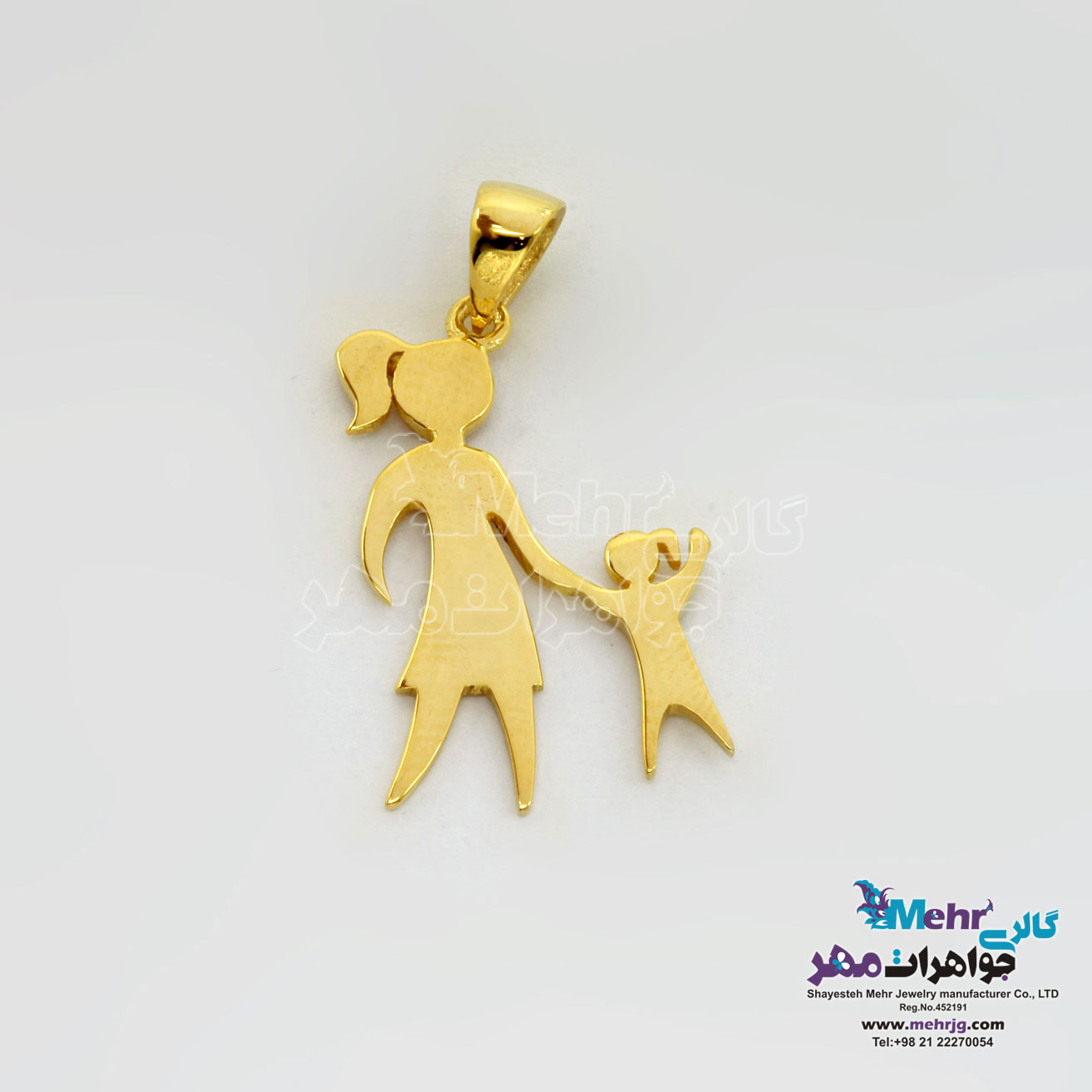 آویز طلا - طرح مادر و فرزند