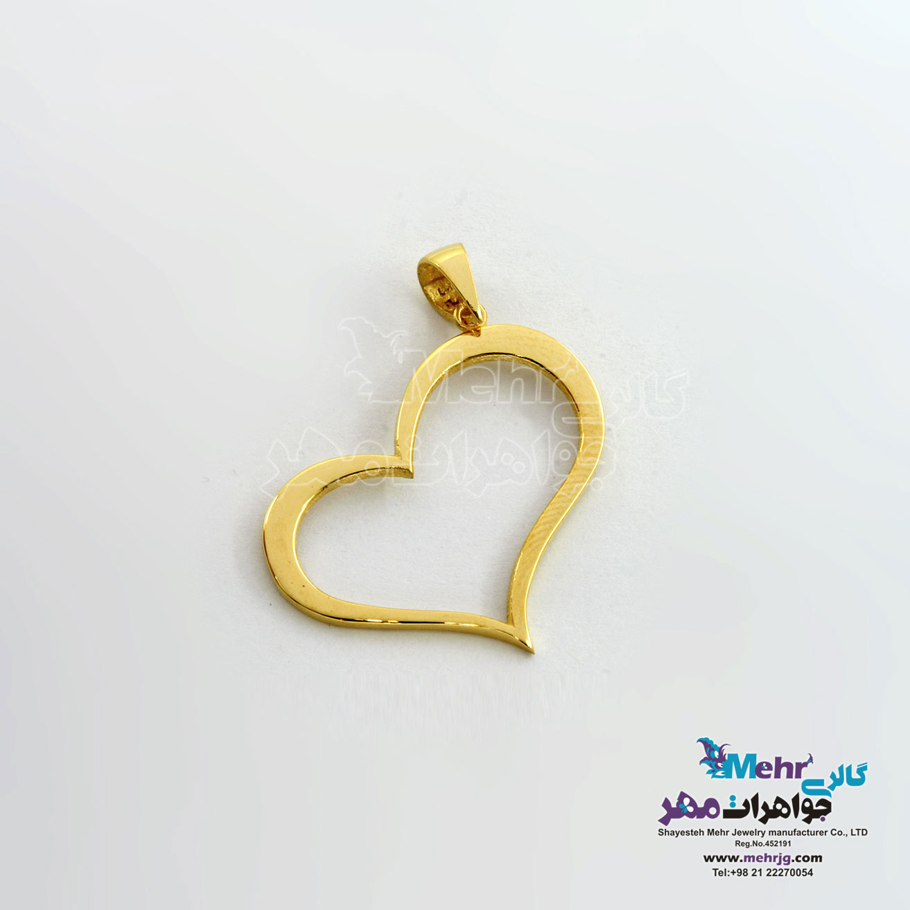 آویز طلا - طرح قلب