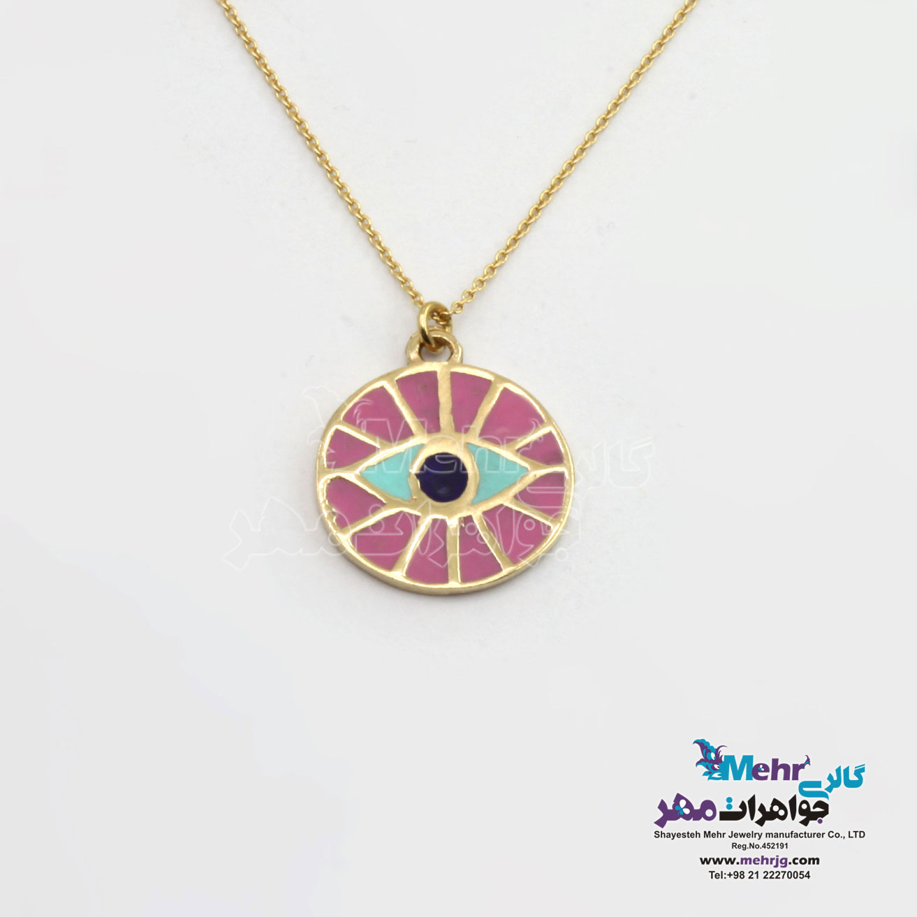 گردنبند طلا - طرح چشم نظر