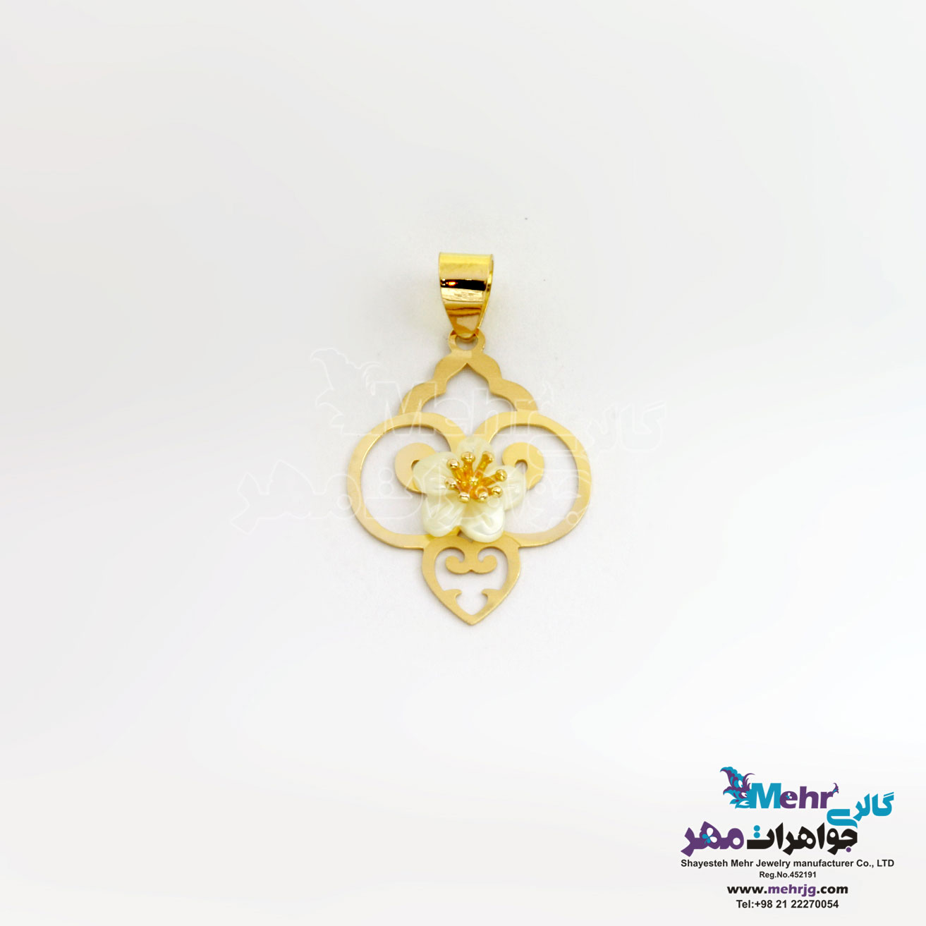 آویز طلا - طرح اسلیمی