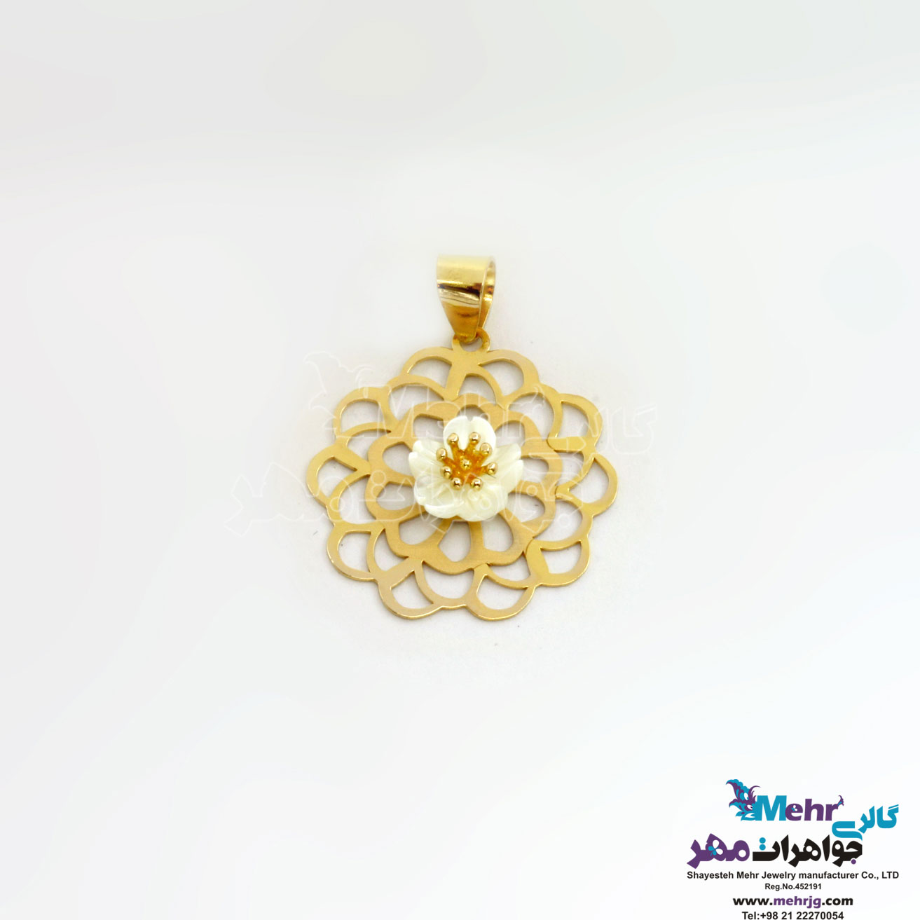 آویز طلا - طرح شمسه