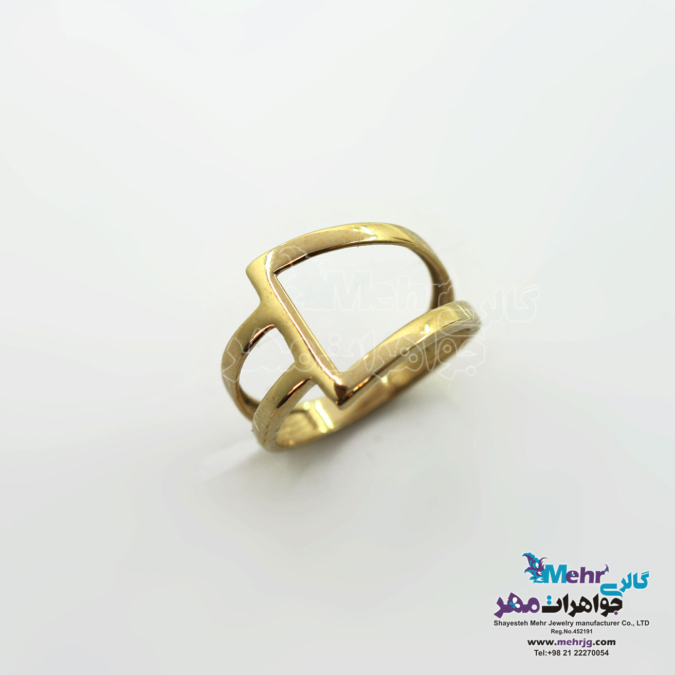 انگشتر طلا - طرح خطوط موازی