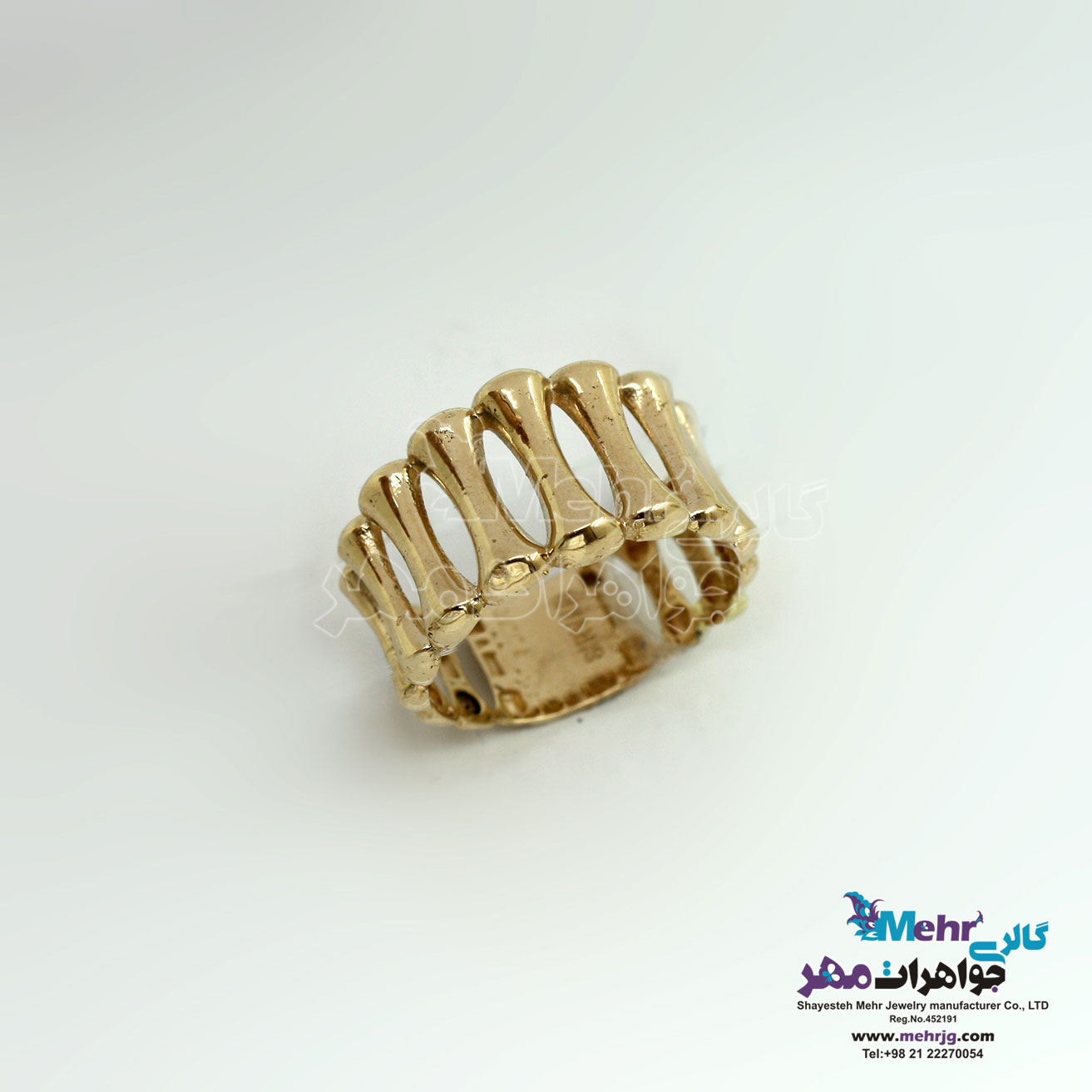 انگشتر طلا - طرح استوانه