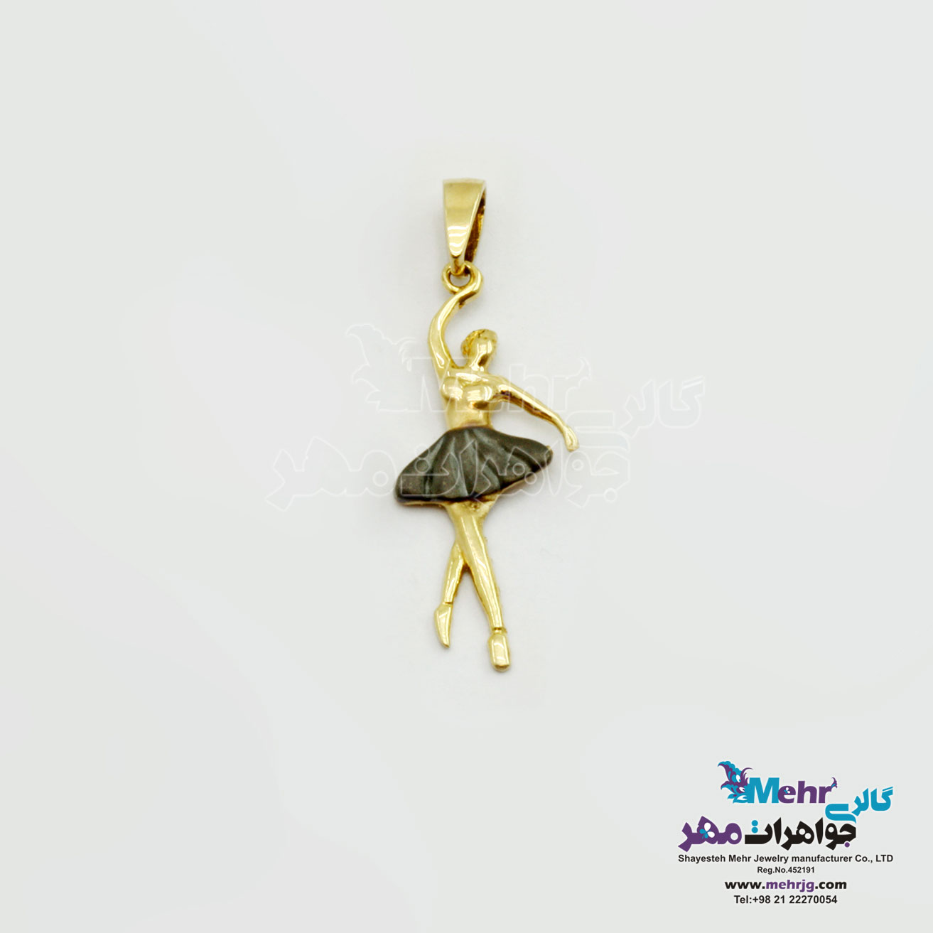 آویز طلا - طرح بالرین
