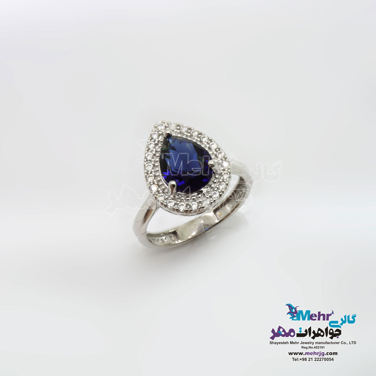انگشتر طلا - طرح اشکی