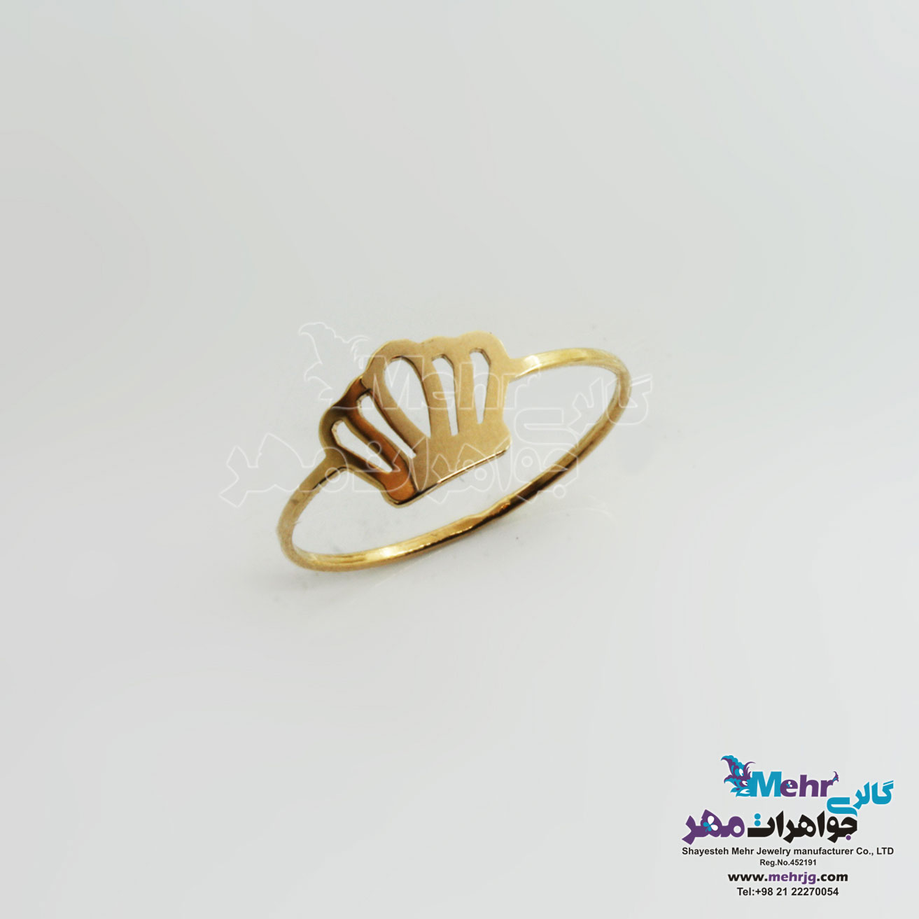 انگشتر طلا - طرح تاج