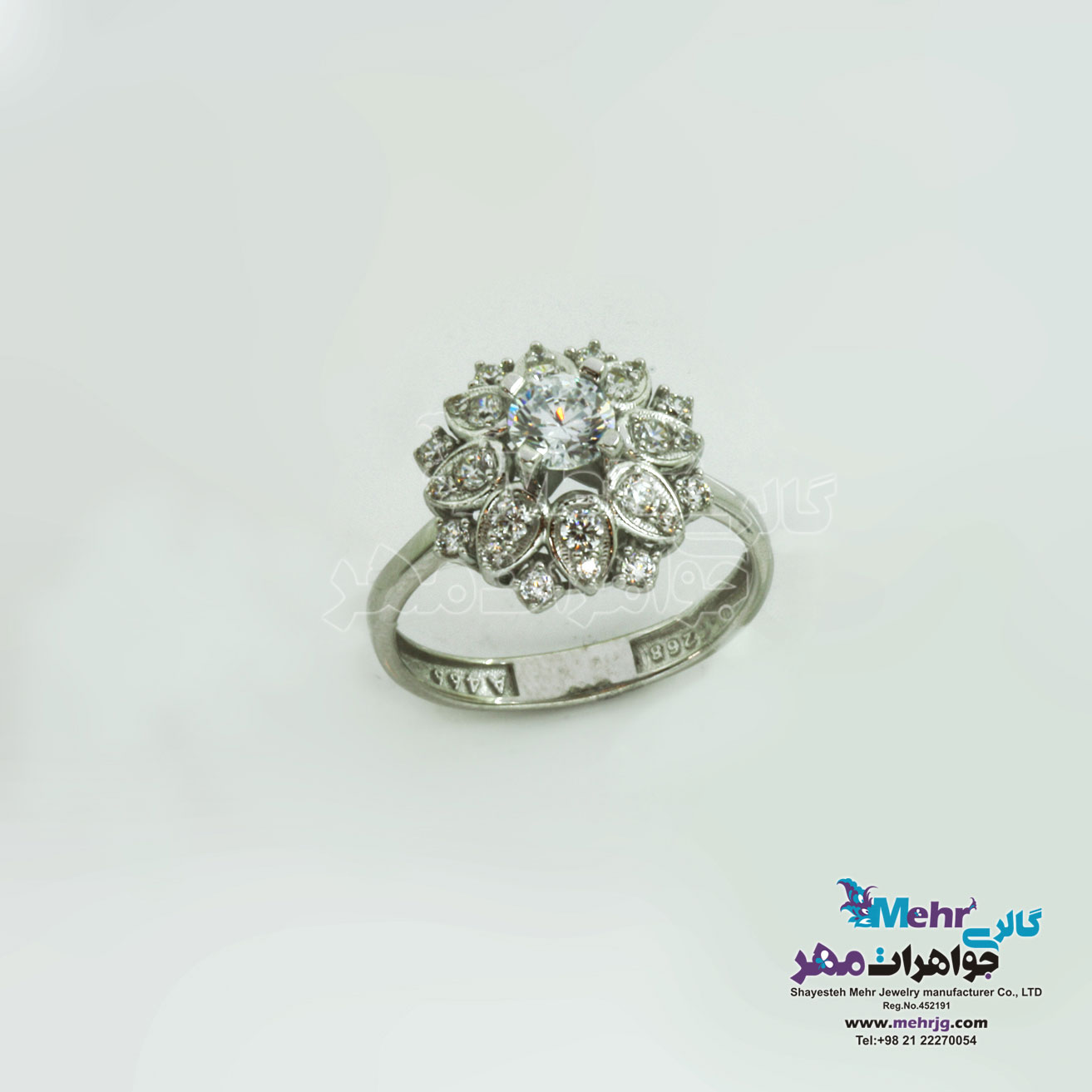 انگشتر طلا - طرح گل هشت پر