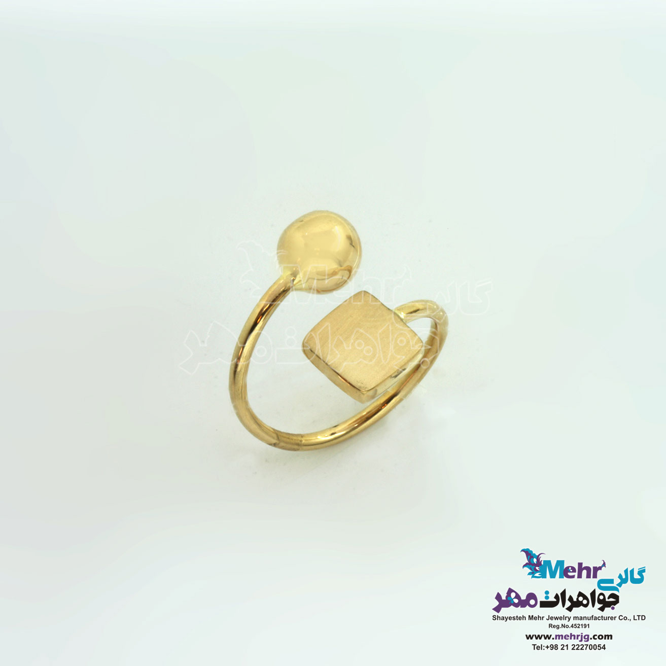انگشتر طلا - طرح هندسی
