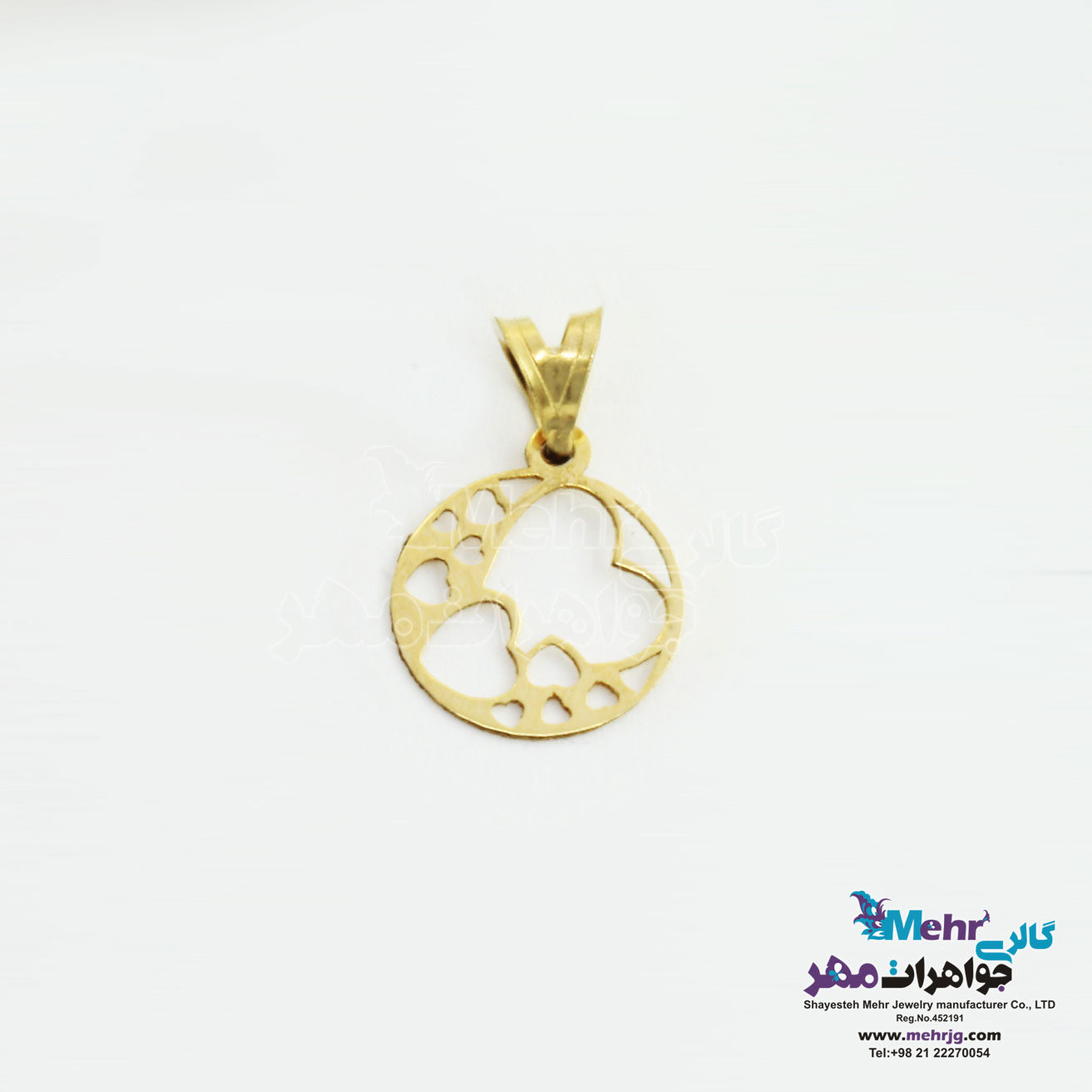 آویز طلا - طرح قلب
