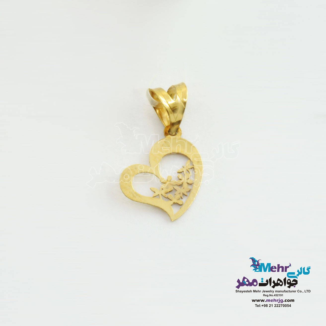 آویز طلا - طرح قلب