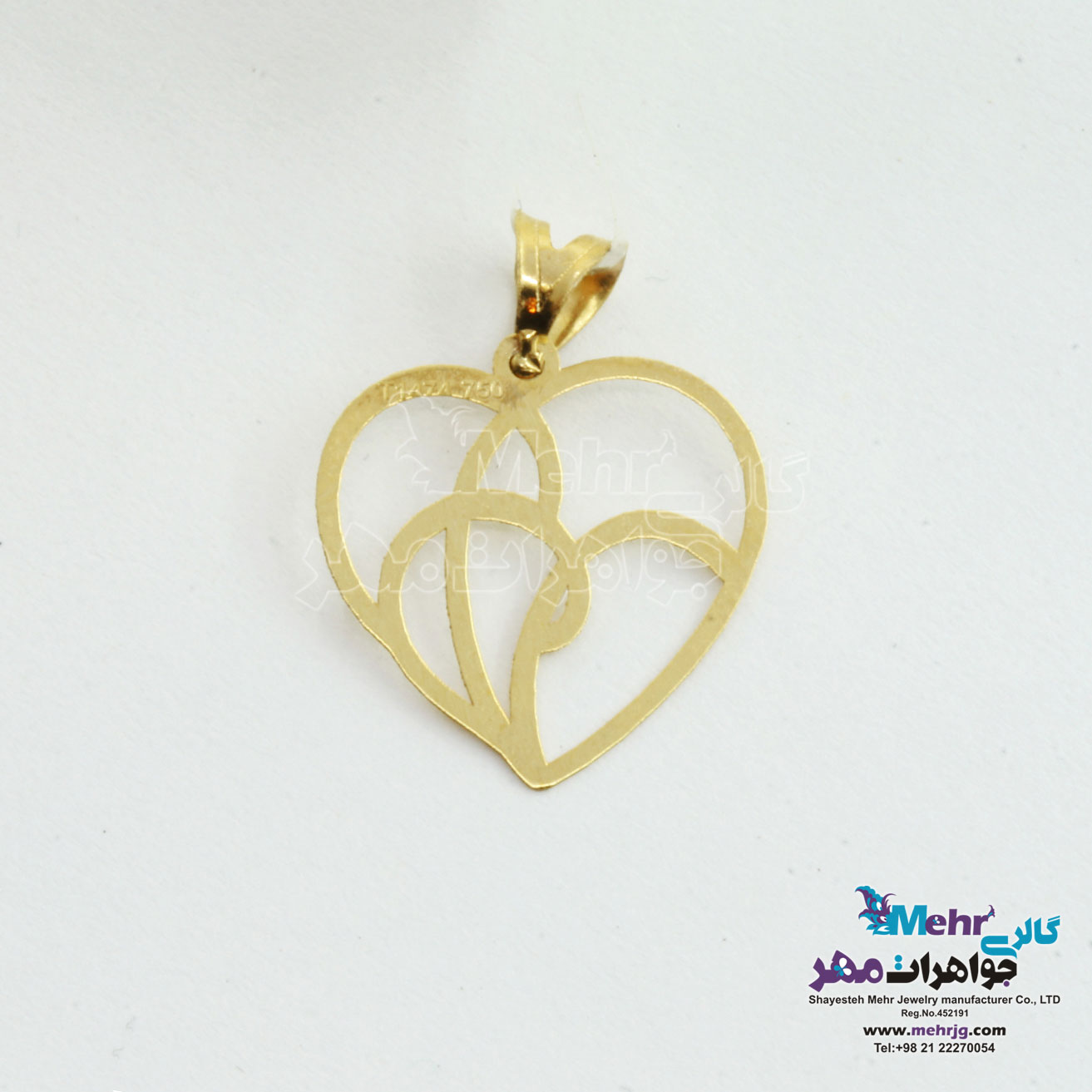 آویز طلا - طرح قلب
