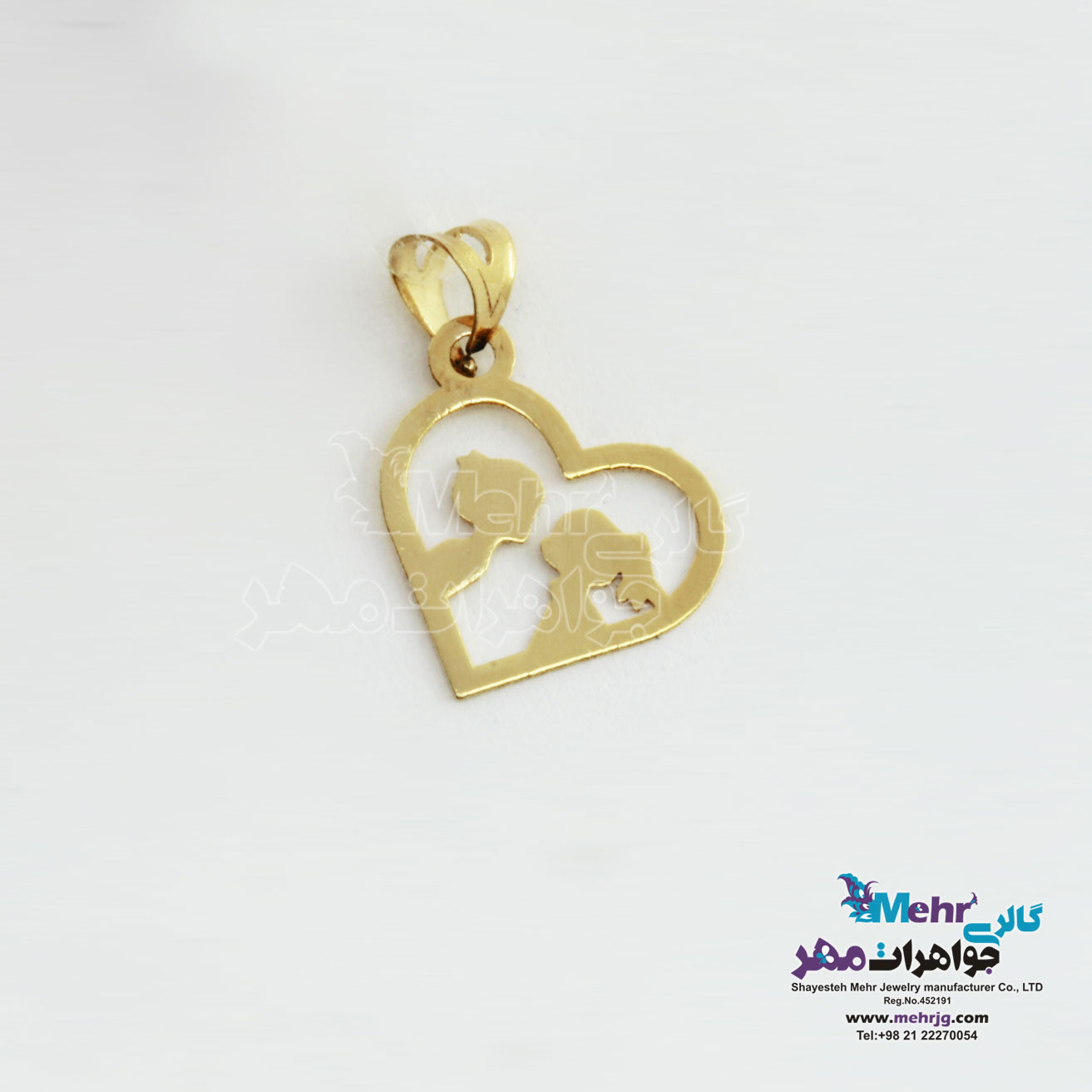 آویز طلا - طرح قلب