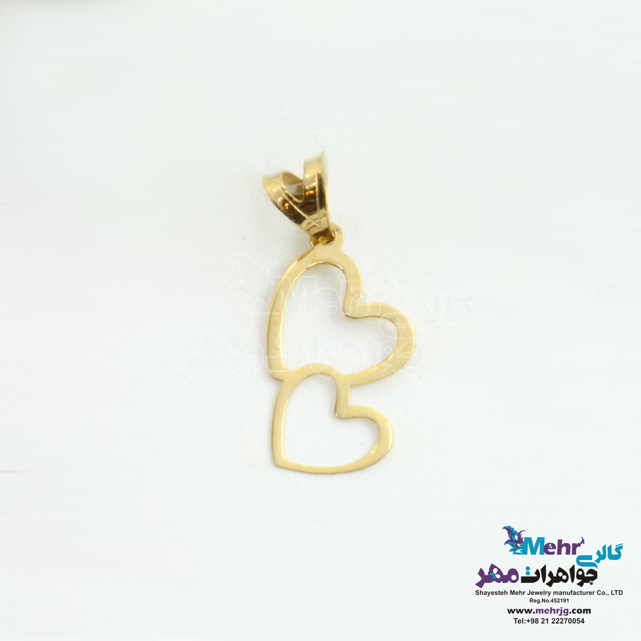 آویز طلا - طرح قلب