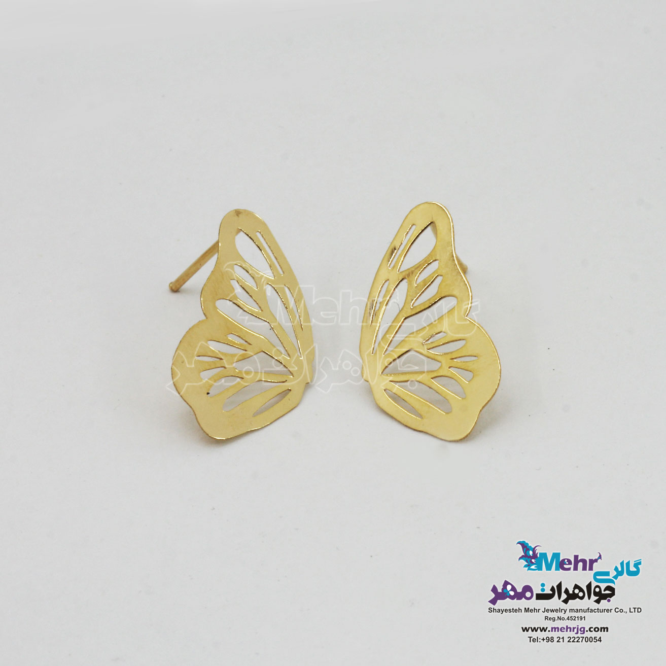 گوشواره طلا - طرح بال