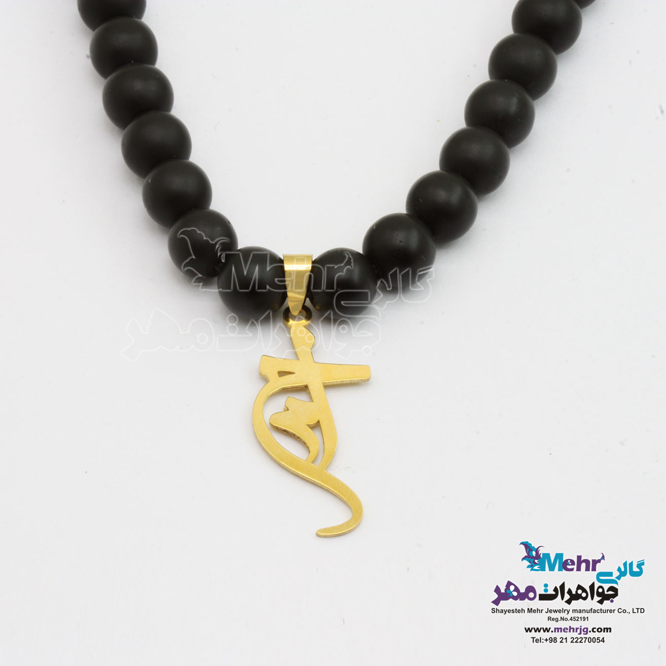 گردنبندرو لباسی طلا و سنگ - طرح احمد