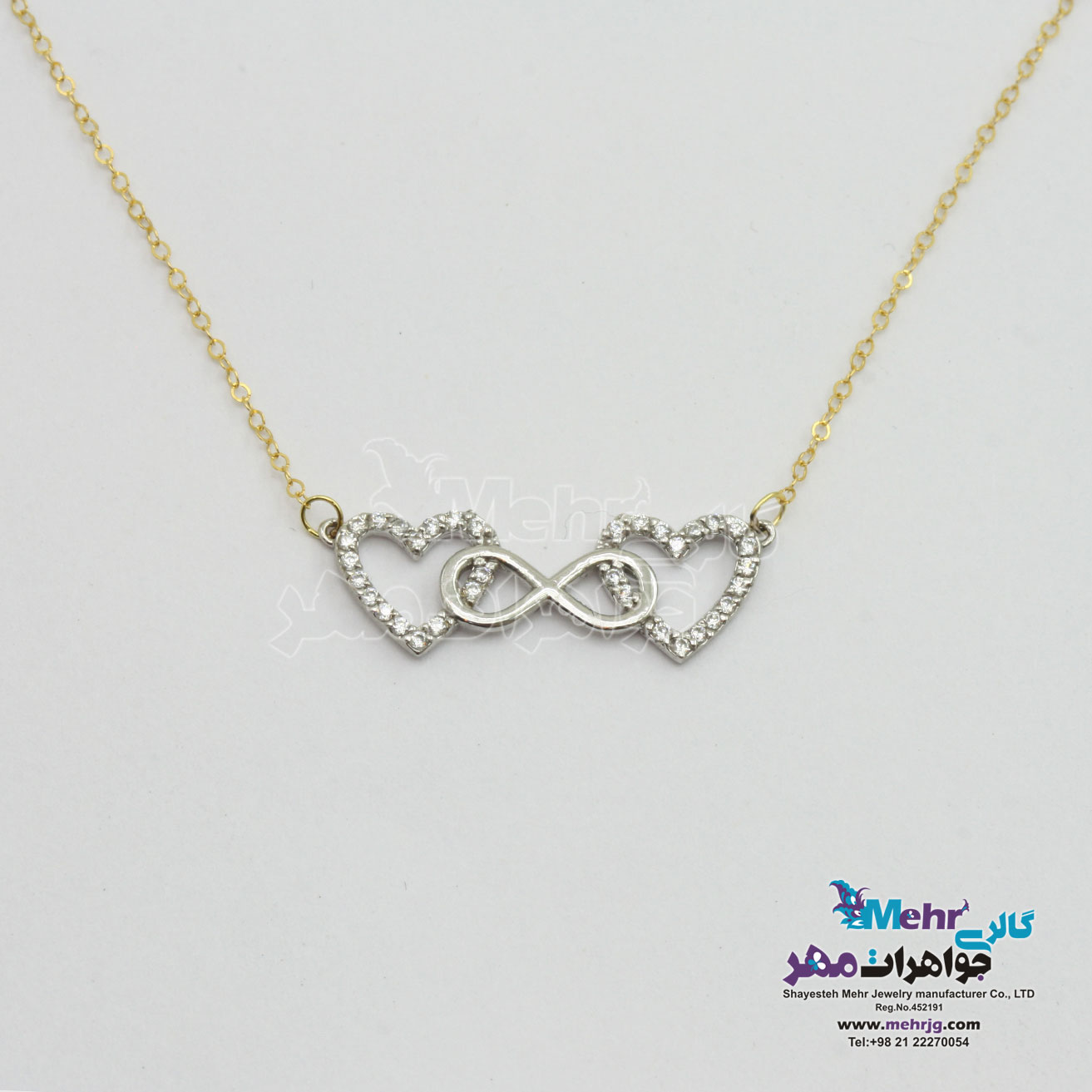 گردنبند طلا - طرح قلب