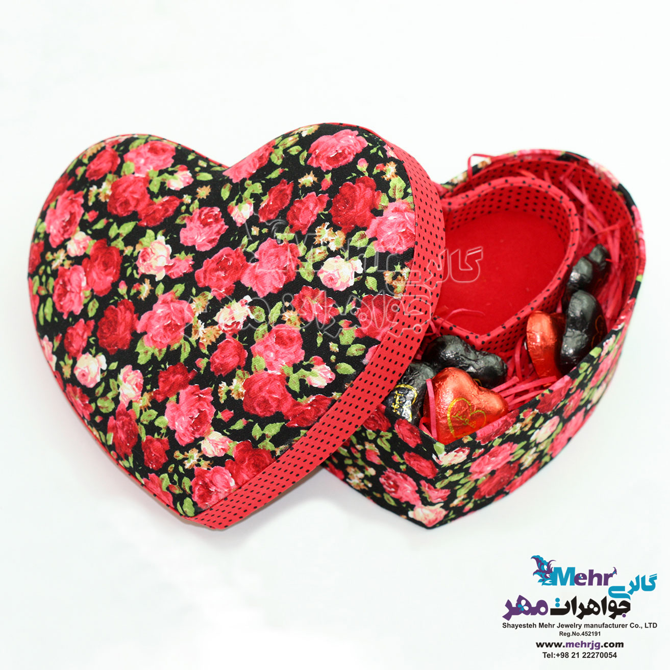 جعبه جواهرات - طرح شکوفه‌ی رز