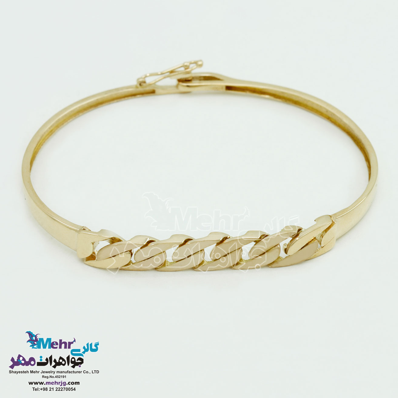 دستبند النگویی طلا - طرح کارتیه