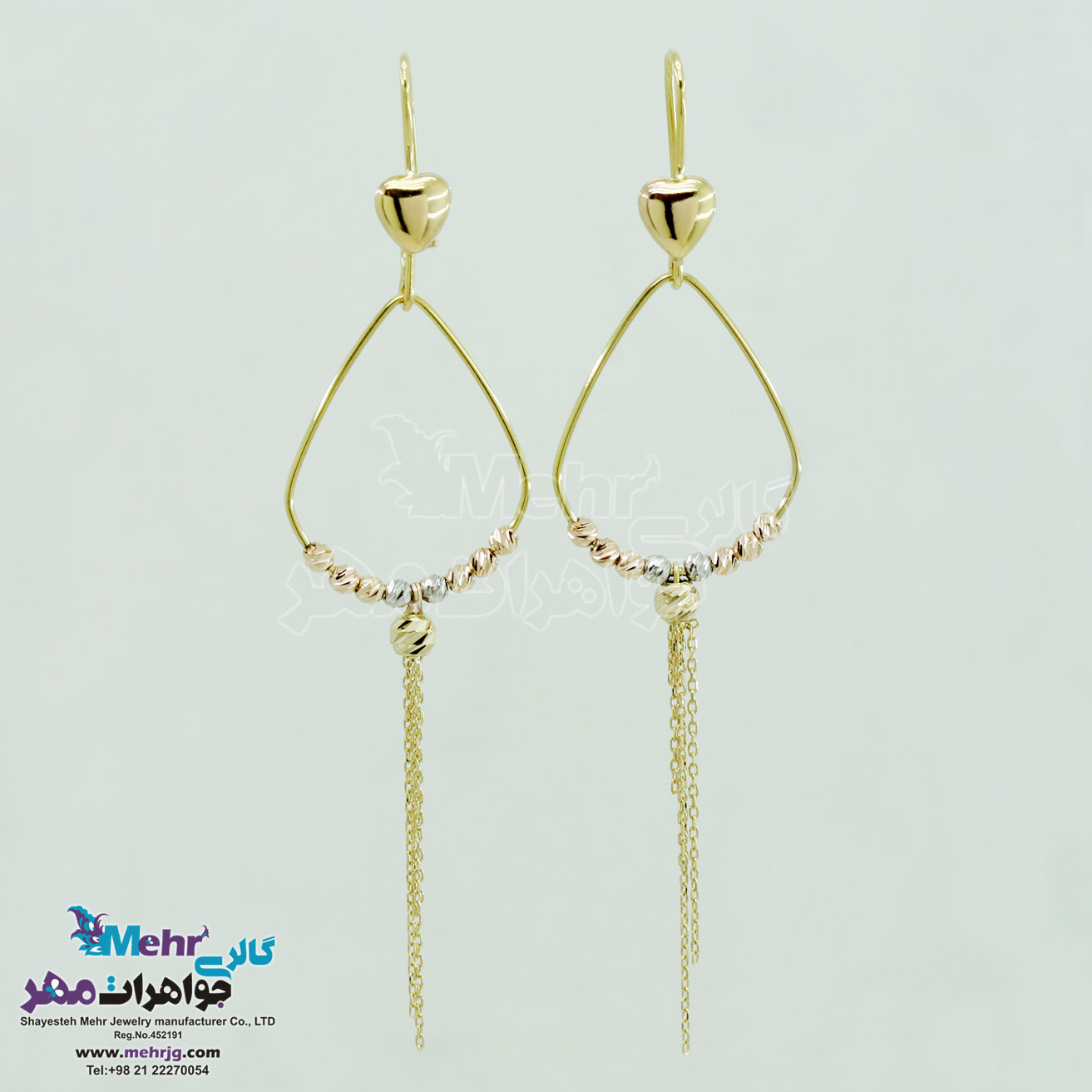 گوشواره طلا - طرح اشک