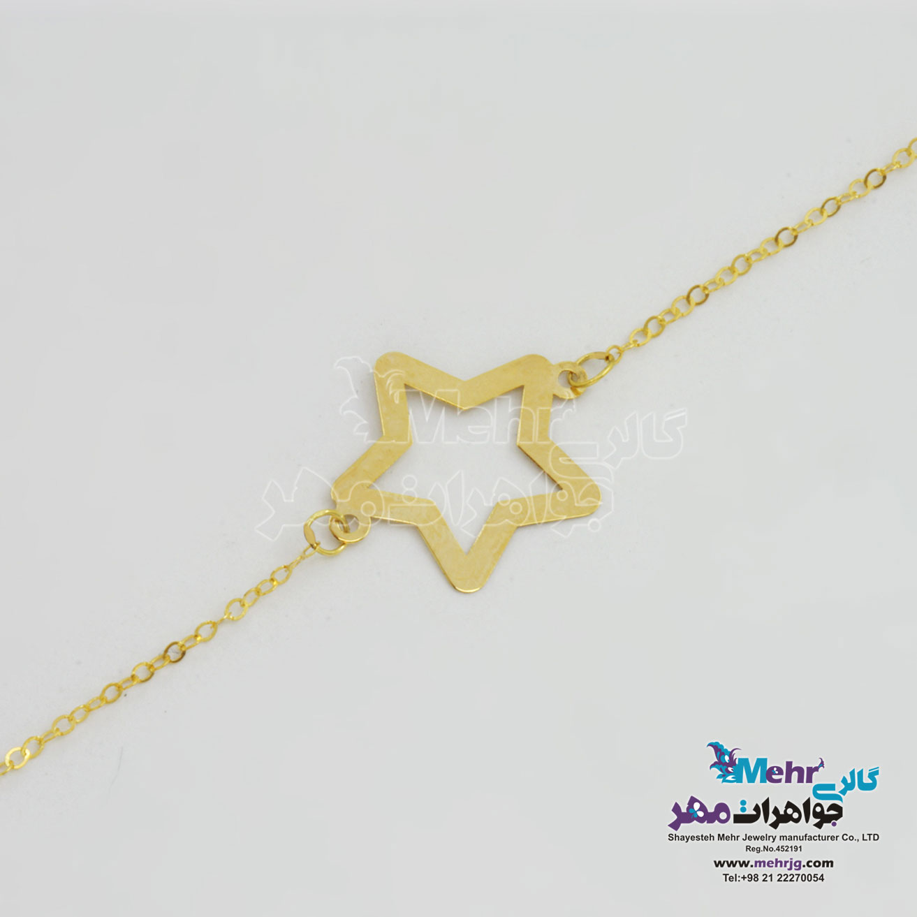دستبند طلا - طرح ستاره