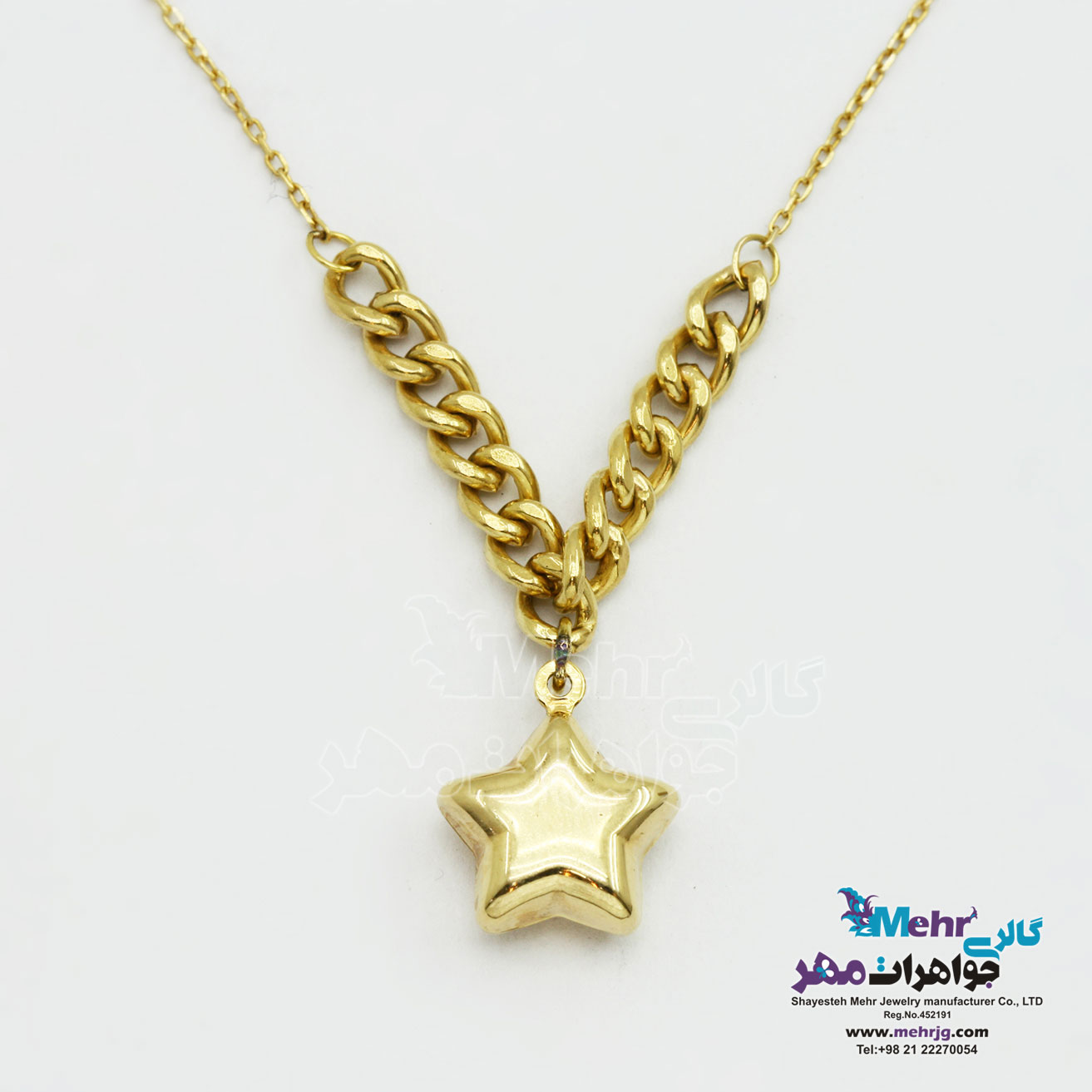 گردنبند طلا - طرح ستاره