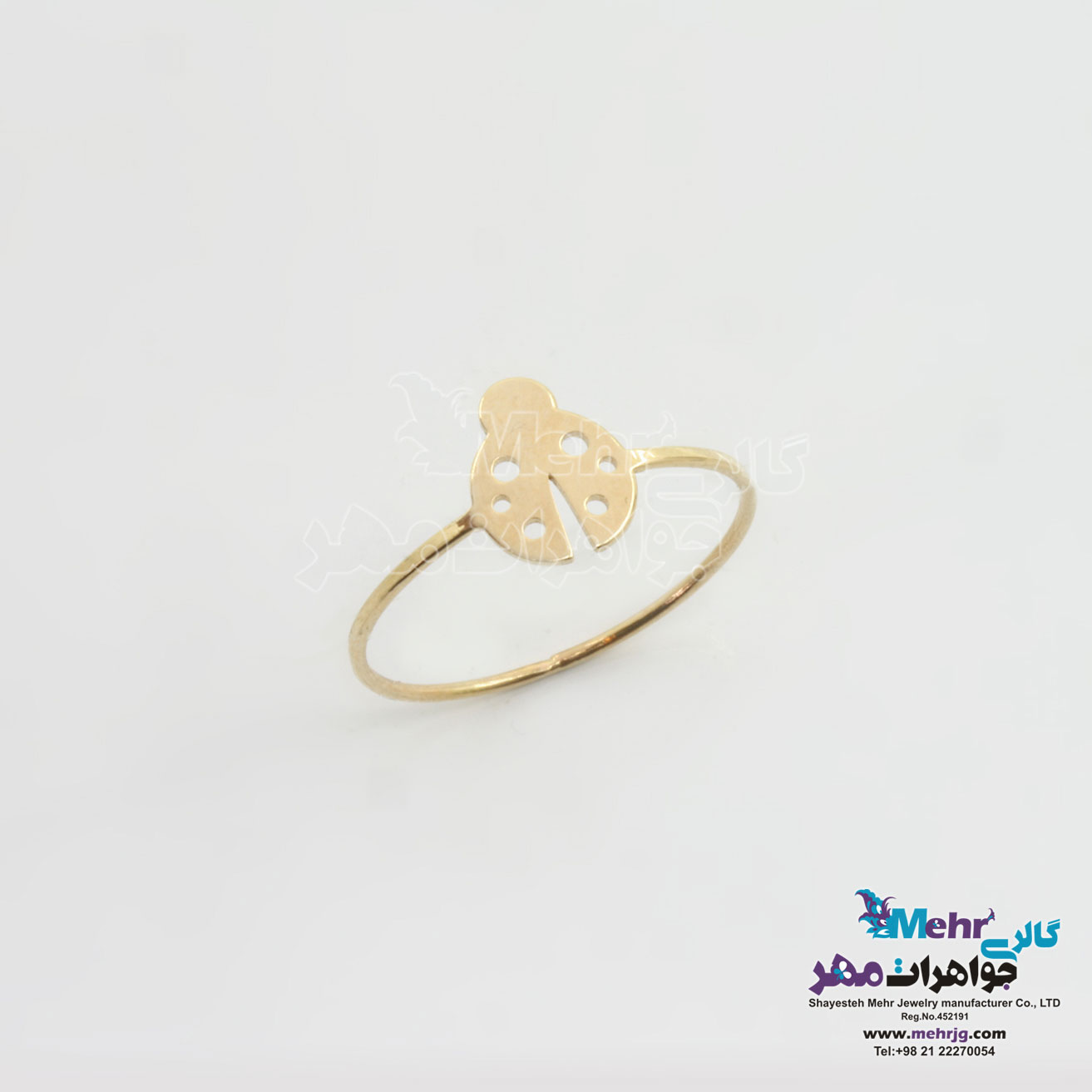 انگشتر طلا - طرح کفشدوزک