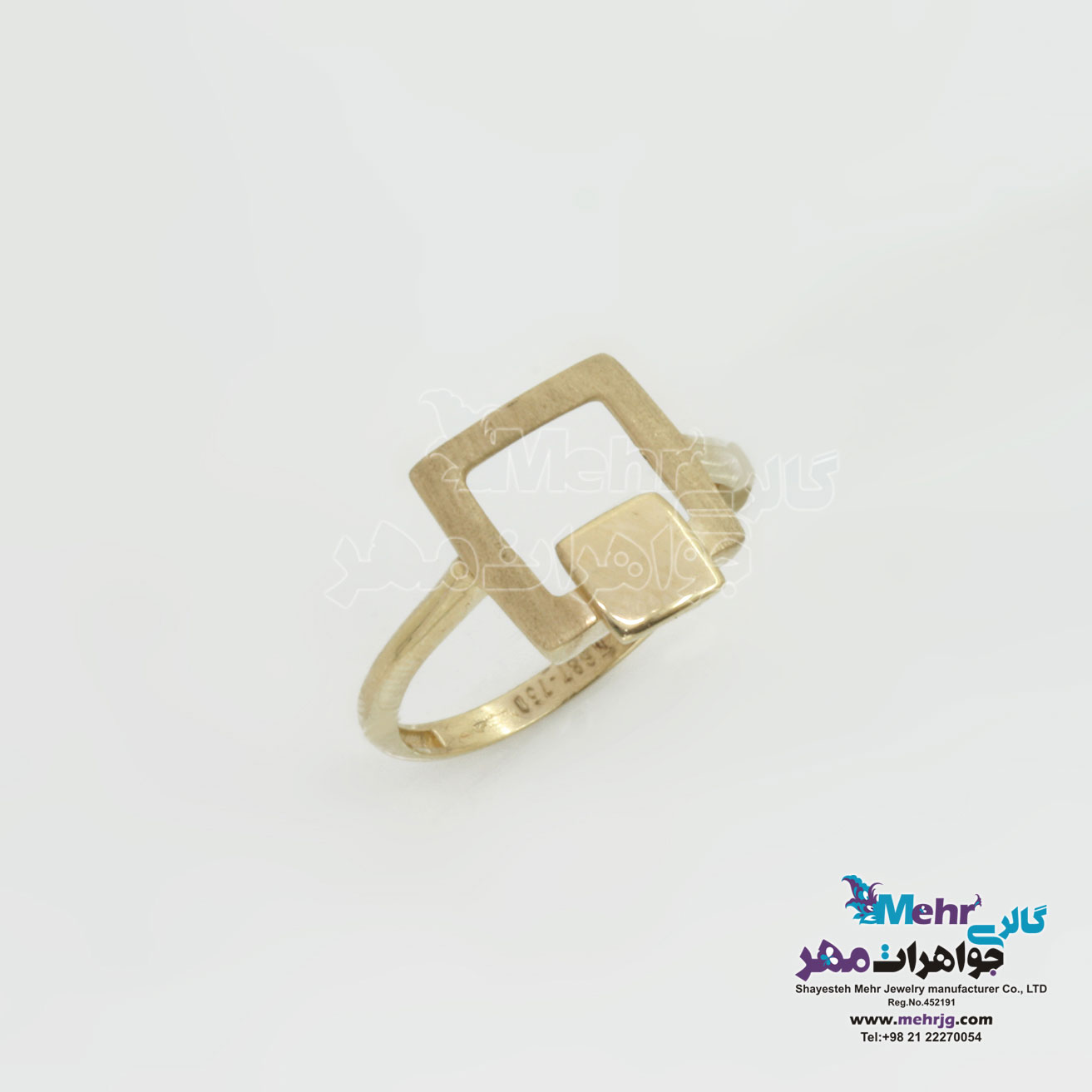 انگشتر طلا - طرح هندسی