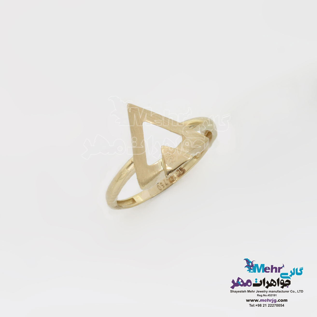 انگشتر طلا - طرح هندسی