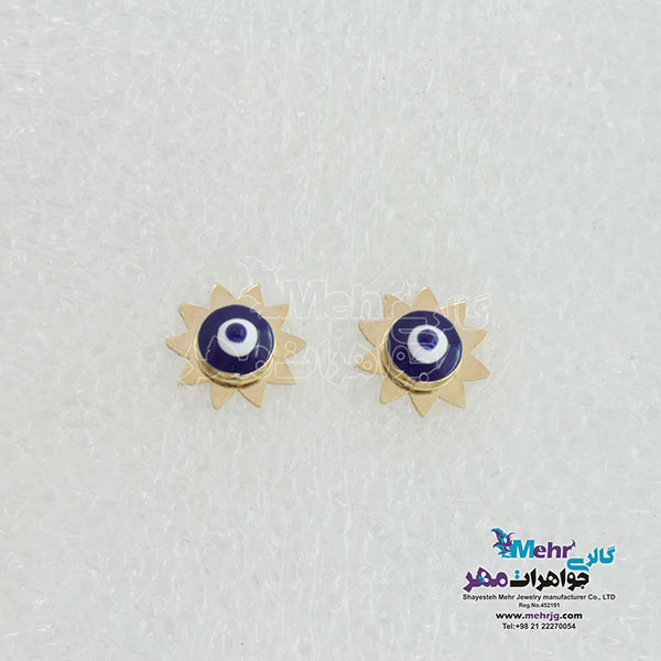 گوشواره طلا - طرح چشم نظر
