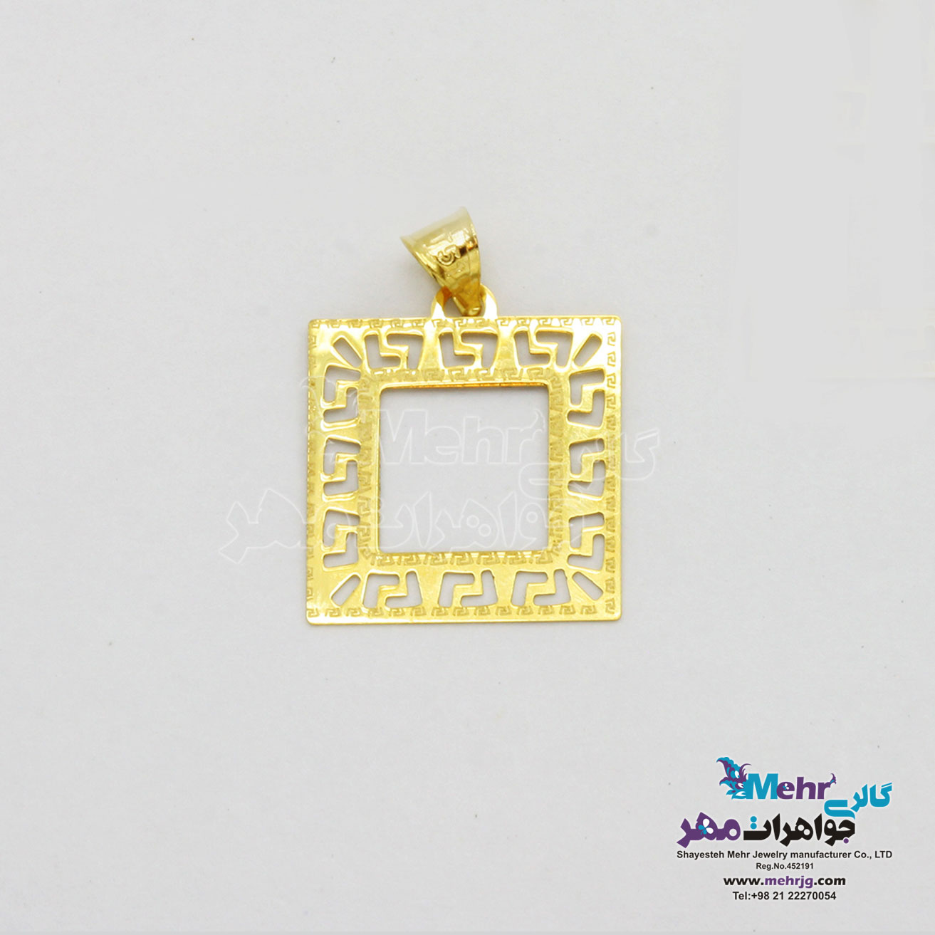 آویز طلا - طرح هندسی