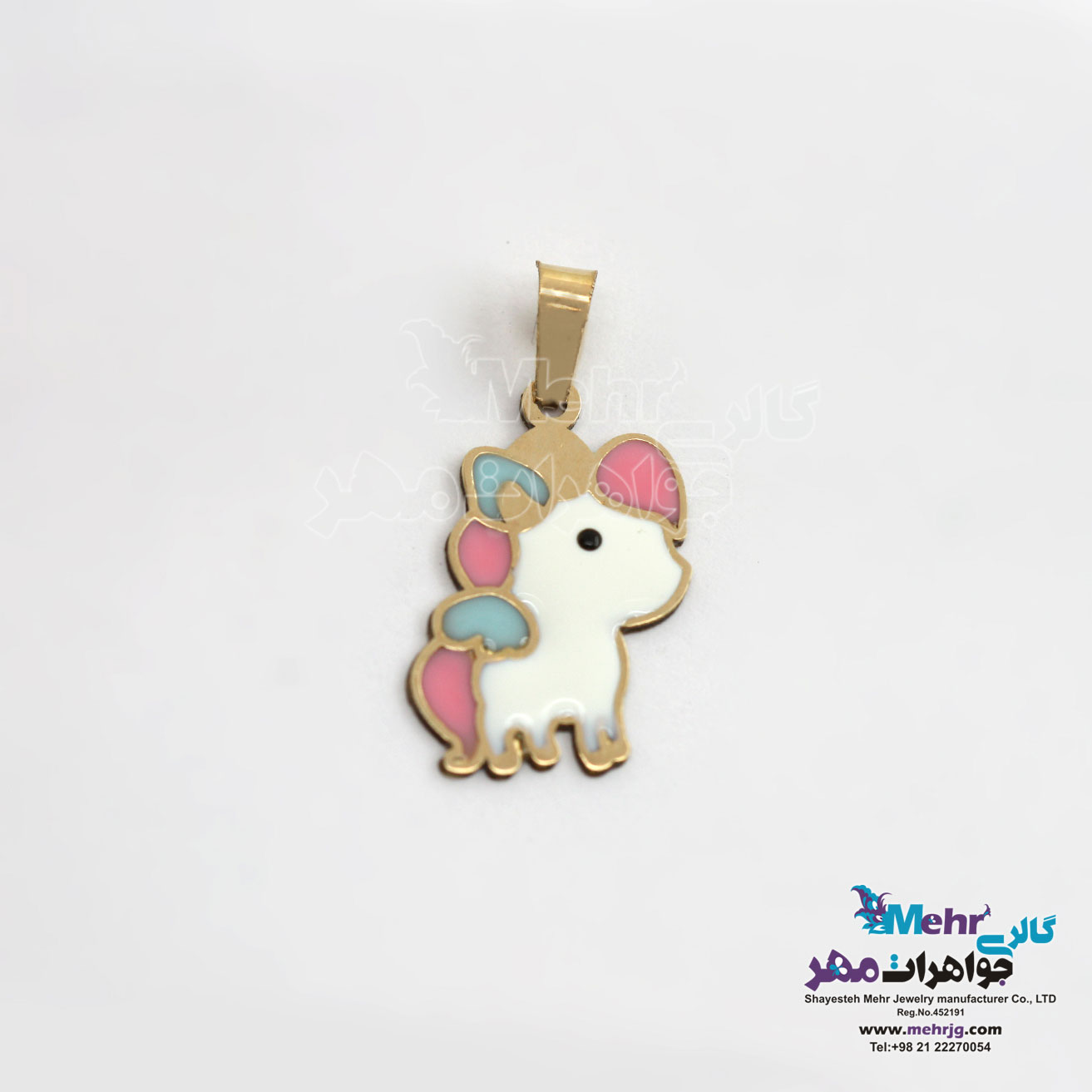 آویز طلا - طرح یونیکورن