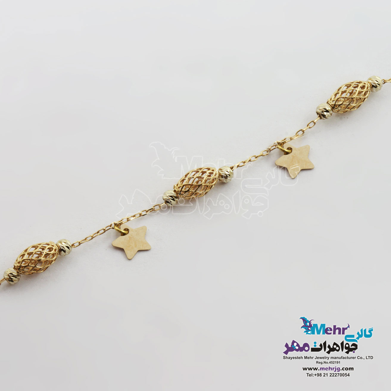 دستبند طلا - طرح ستاره