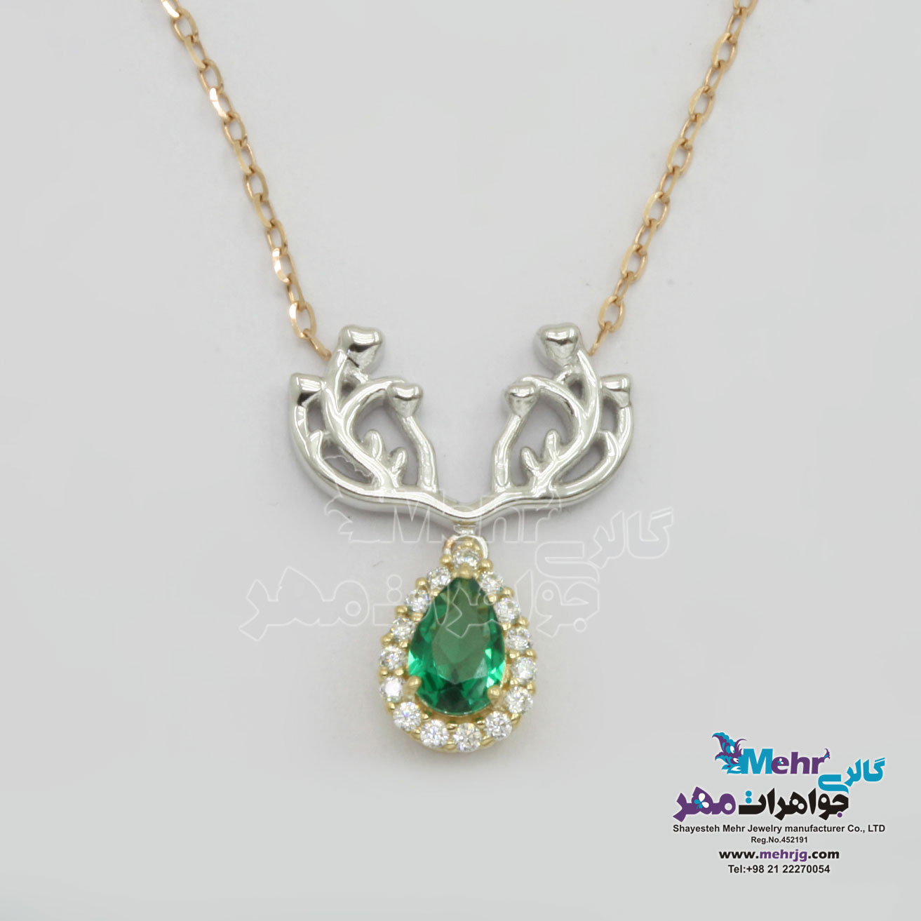 گردنبند طلا - طرح اشکی