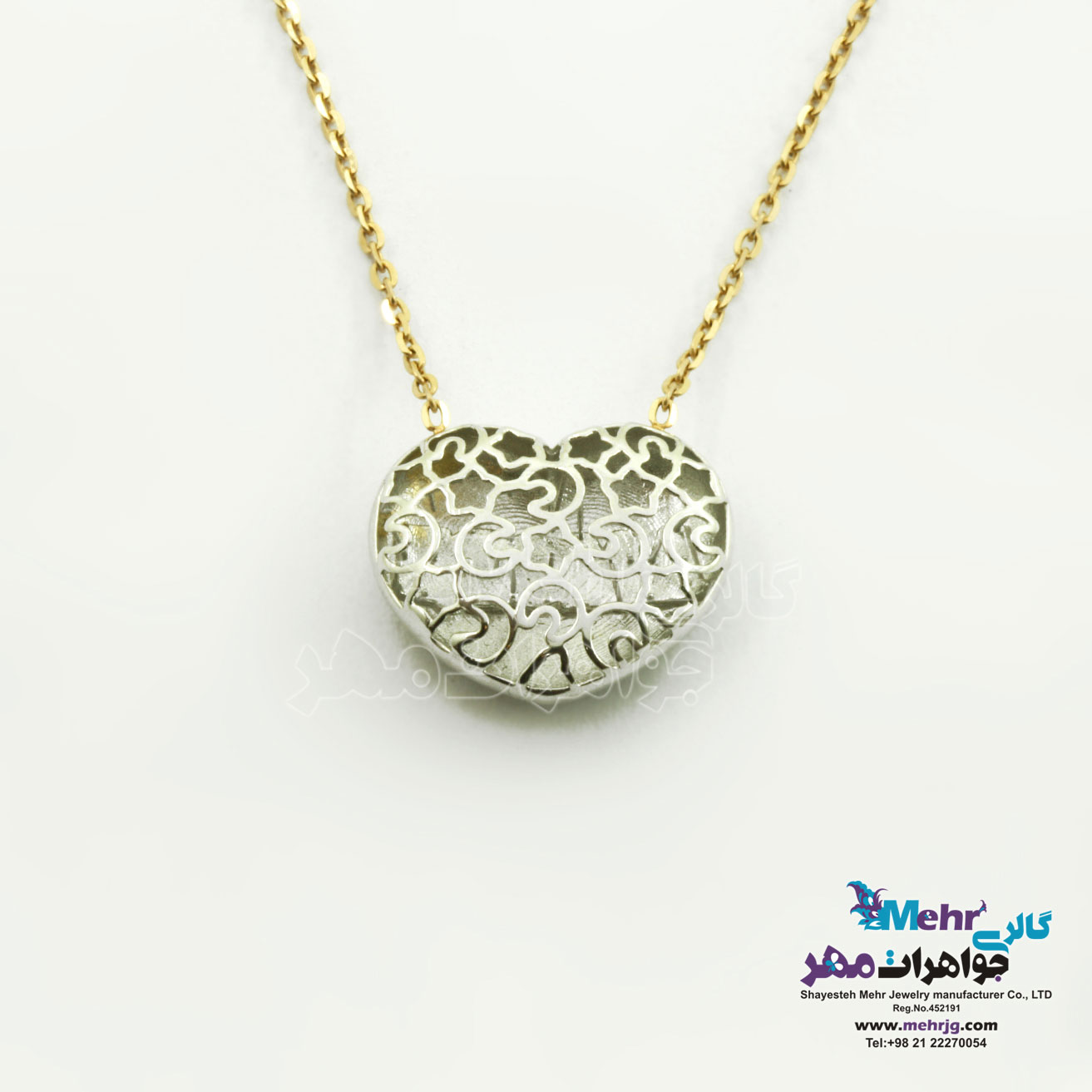 گردنبند طلا - طرح قلب