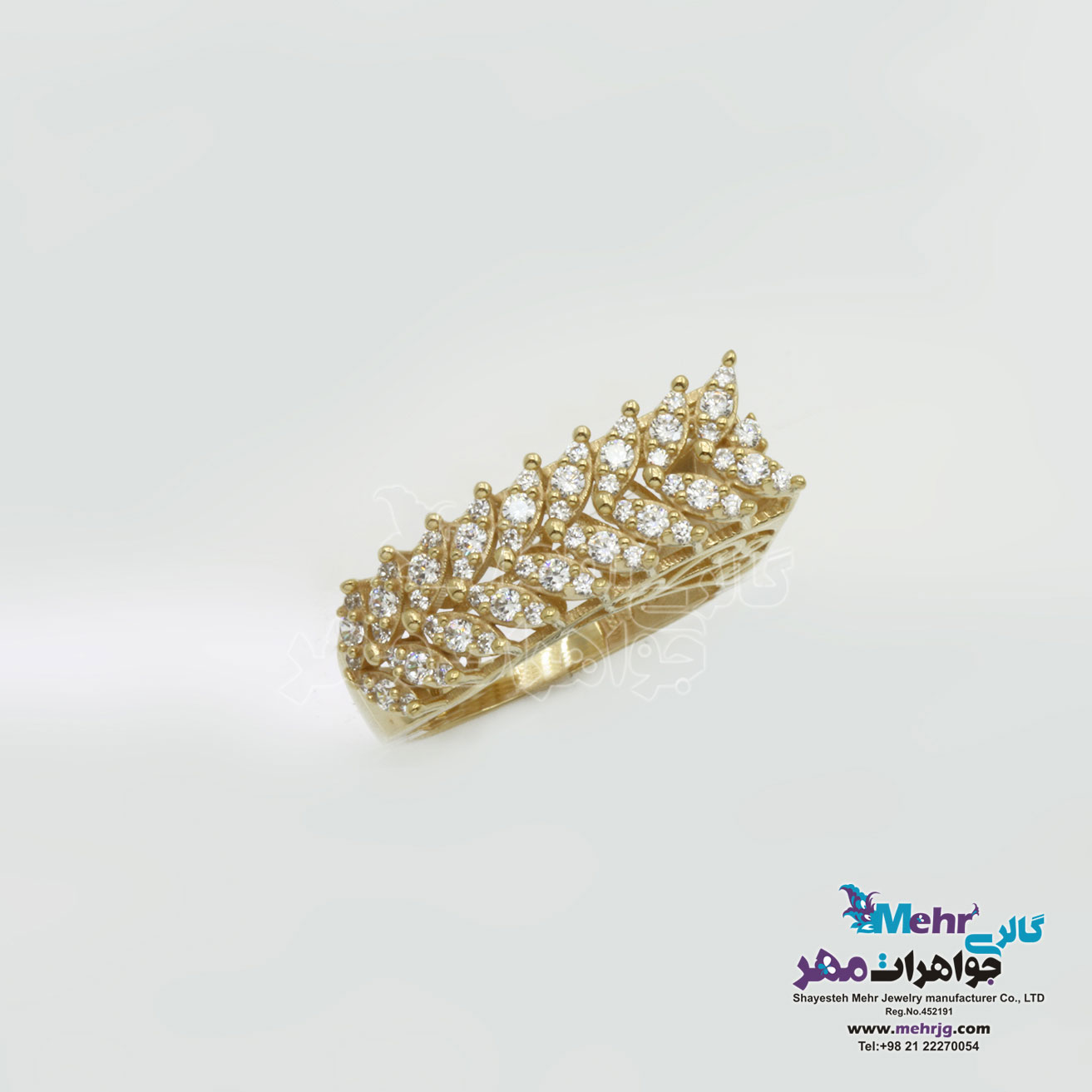 انگشتر طلا - طرح مارکیز
