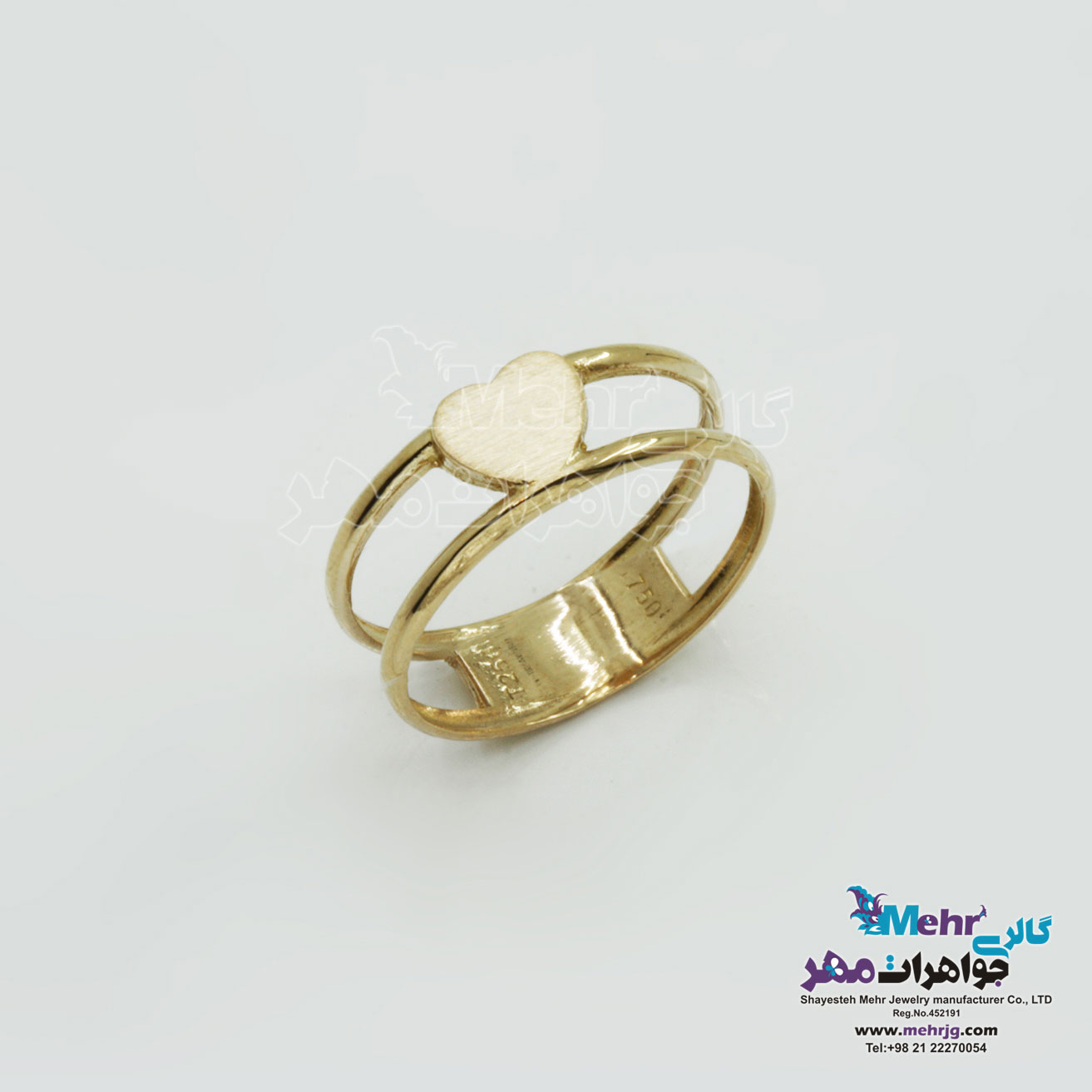 انگشتر طلا - طرح قلب