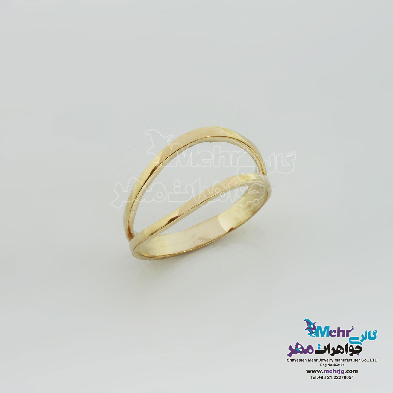 انگشتر طلا - طرح موج