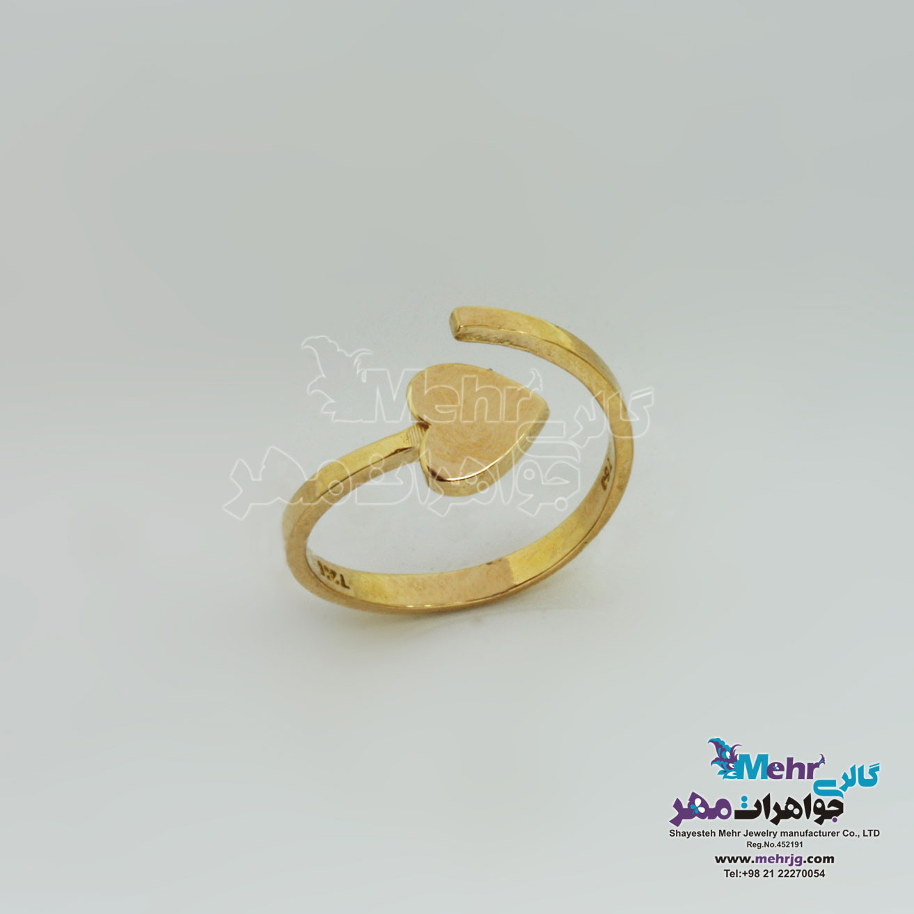 انگشتر طلا - طرح قلب
