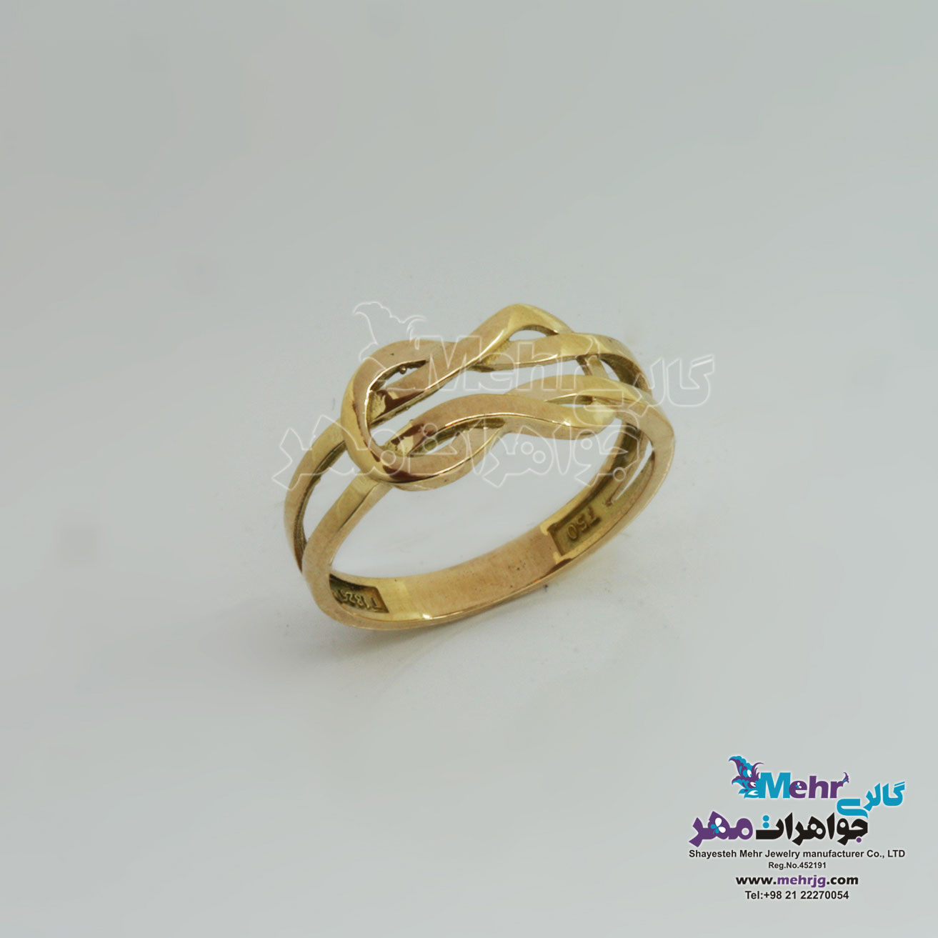 انگشتر طلا - طرح گره