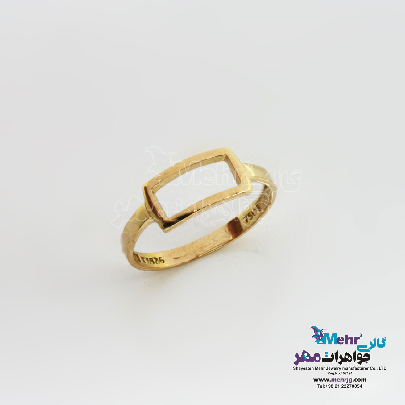 انگشتر طلا - طرح هندسی