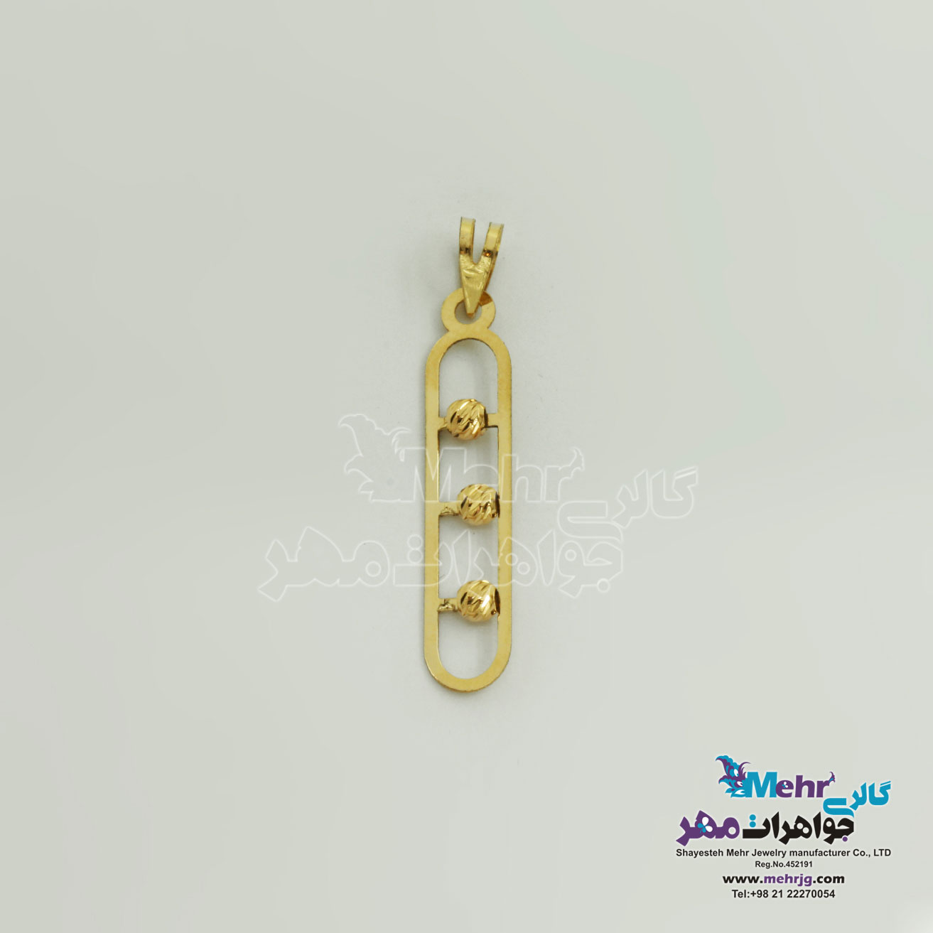 آویز طلا - طرح هندسی